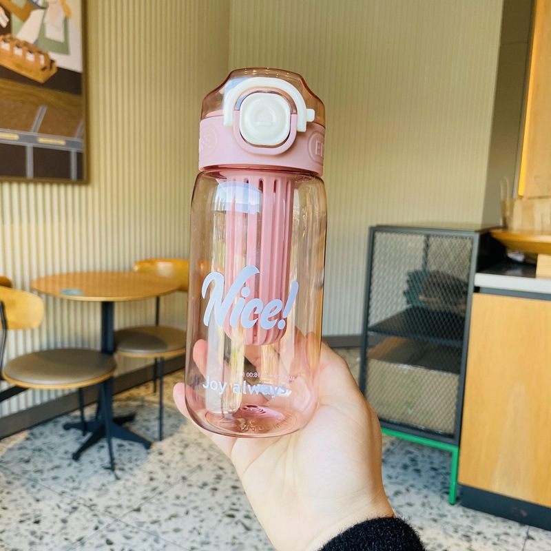 B93-2528 Summer plastic cup, high appearance level portable sports straw cup, water bottle straw