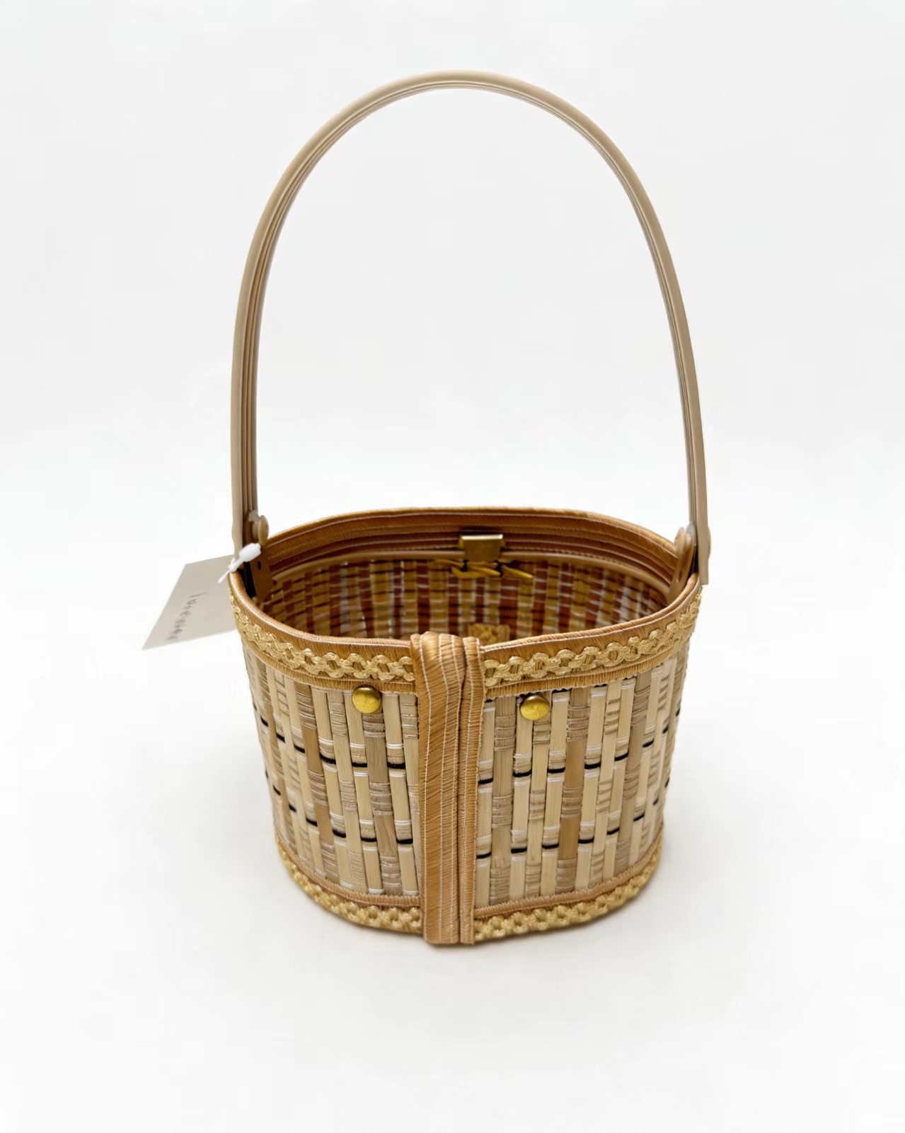 竹制品/扇子/竹编篮/竹签/娃娃宴礼盒竹篮产品图