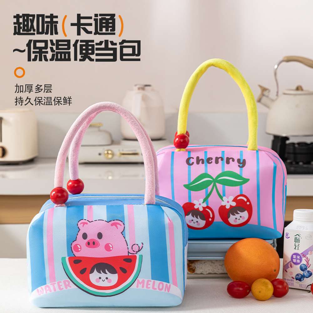New cute and girlish style bento bag, large-capacity souvenir bag, commuting lunch box bag, lunch bag