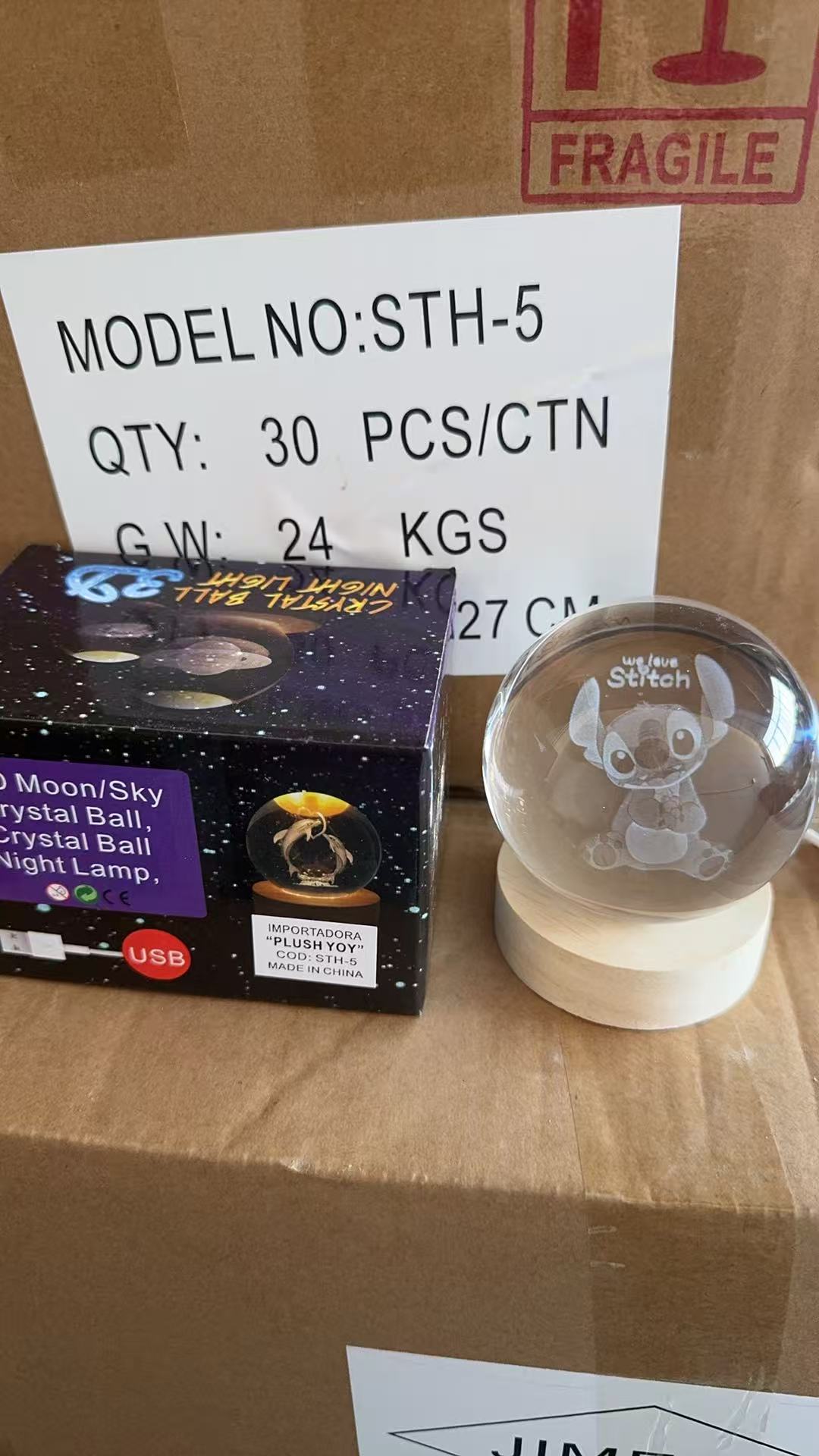 水晶球旋转灯，木头水晶球灯，马灯详情图16