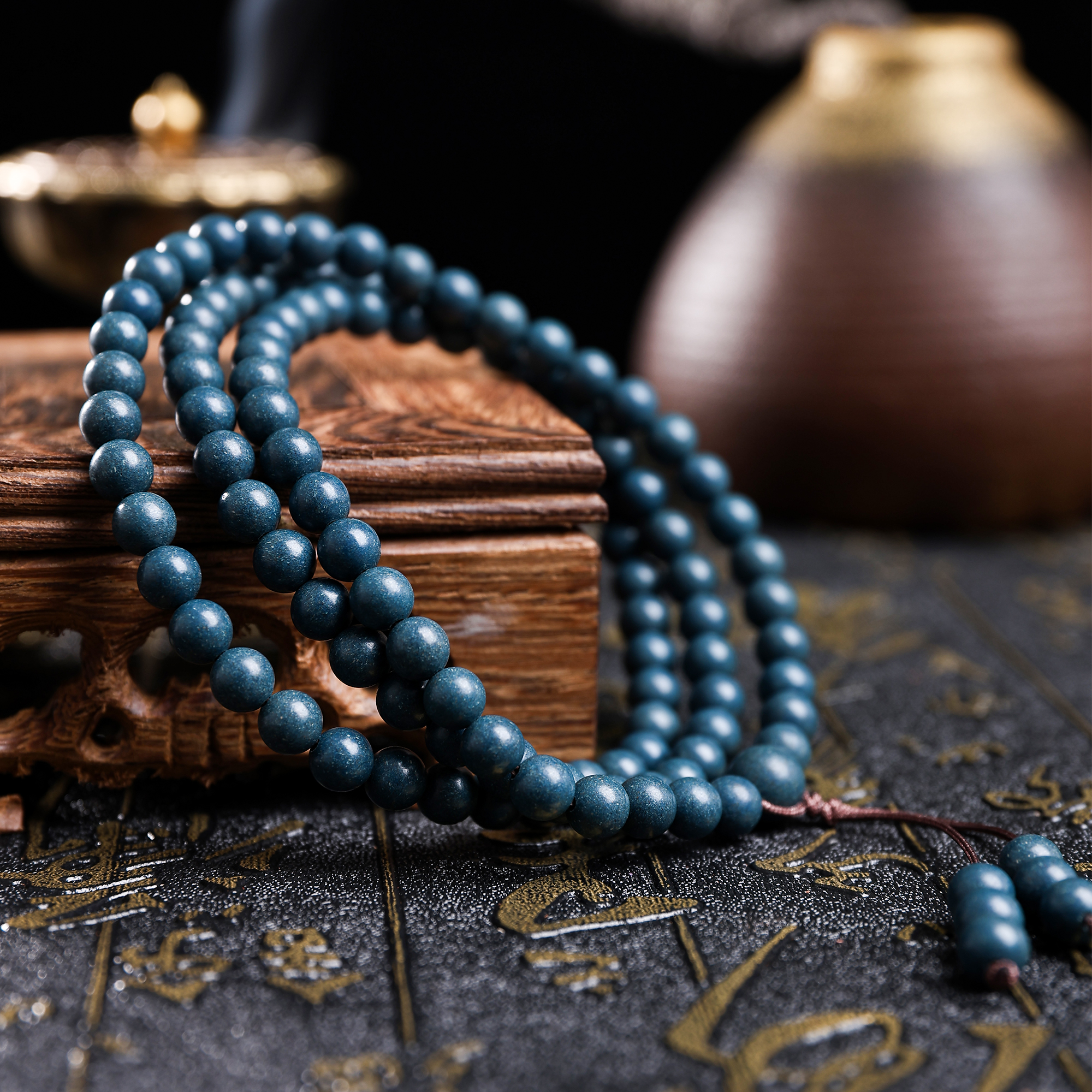 合香固阳玉龙手串