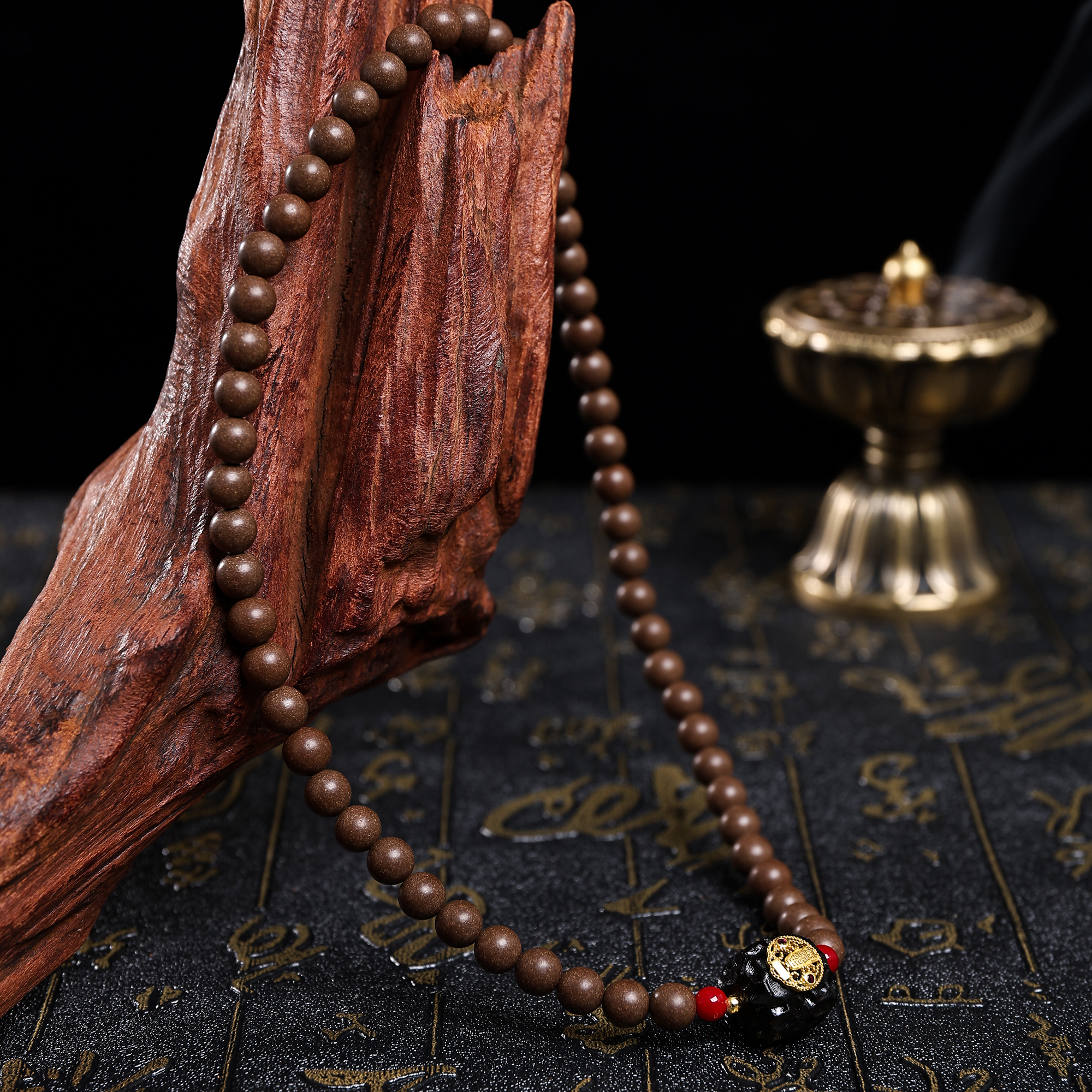 手串/合香珠/水晶手串/香珠文玩/文玩手串白底实物图