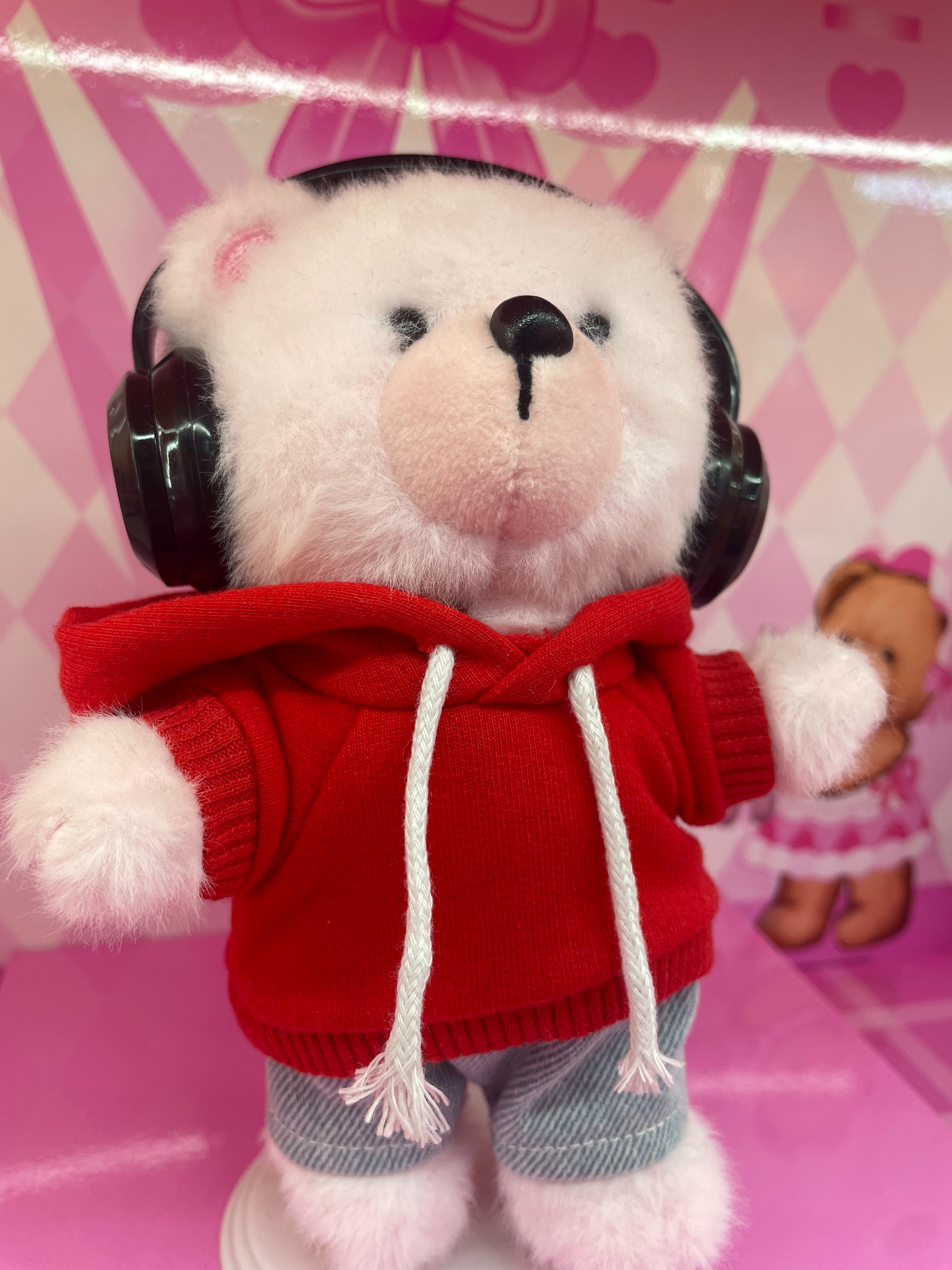 Teddy Ailan Plush Toy Bear Doll Plush Small Pendant 16 Specification drawing