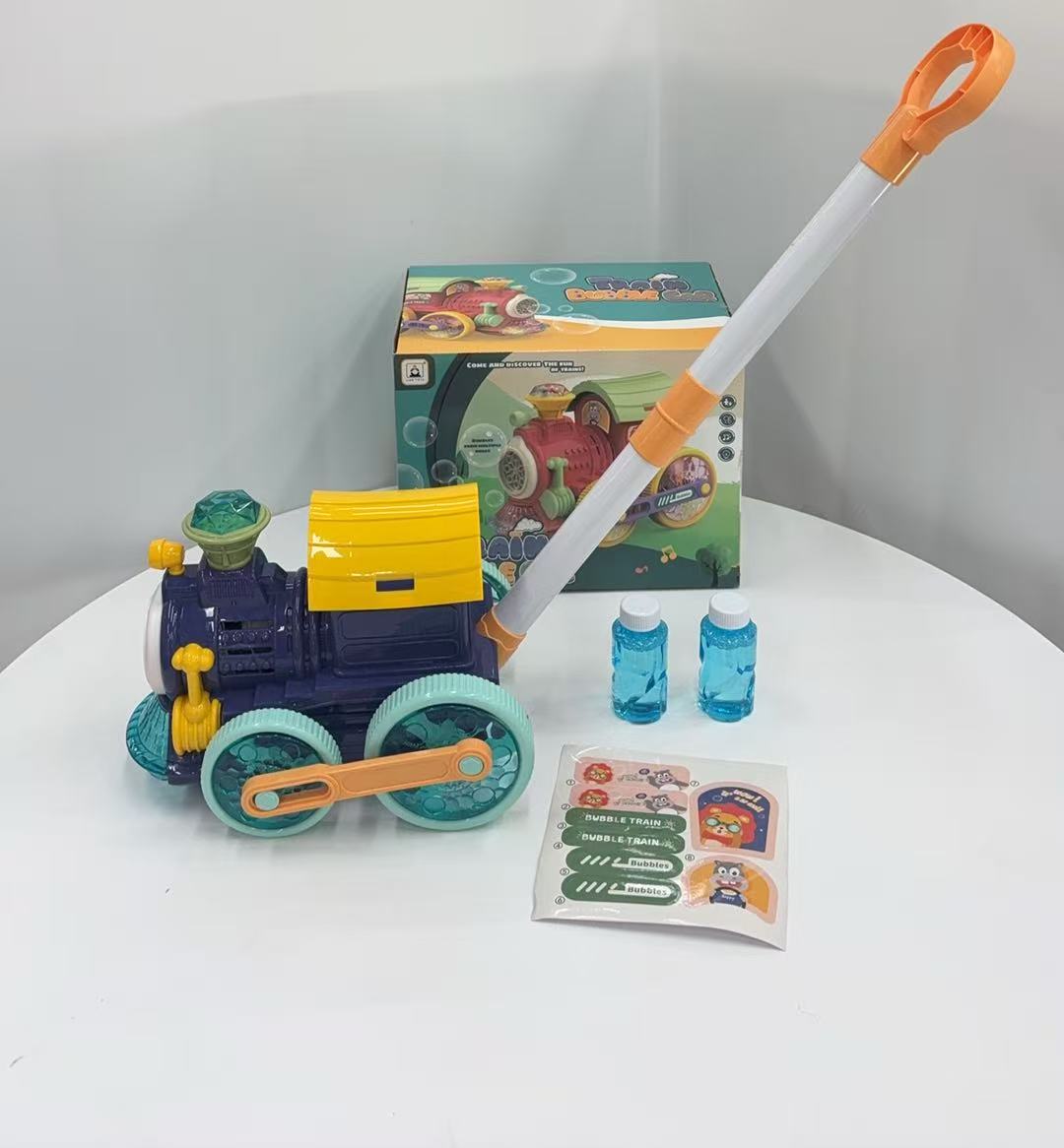 儿童夏季卡通泡泡机玩具火车泡泡枪泡泡水清新泡泡