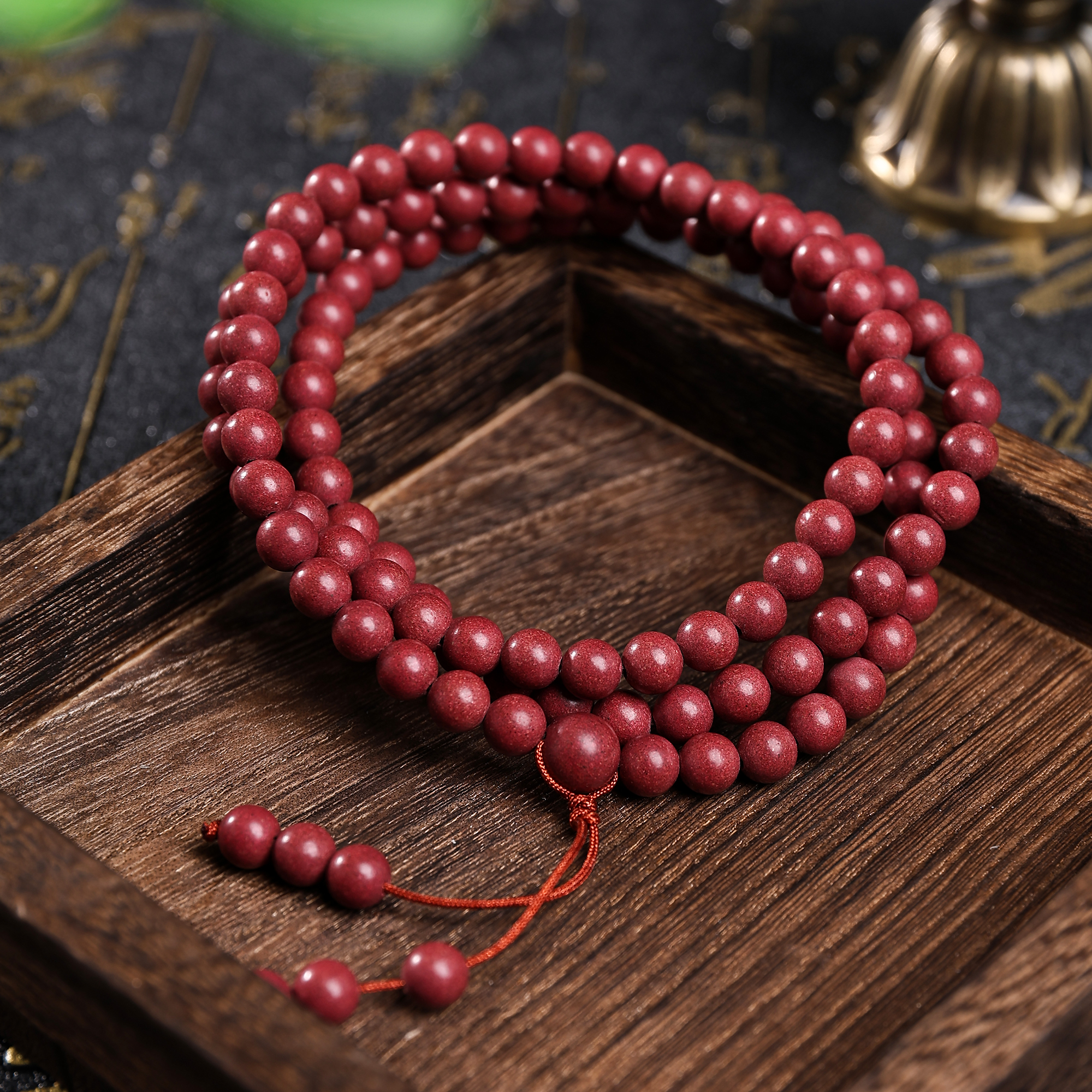 手串/合香珠/水晶手串/香珠文玩/文玩手串白底实物图