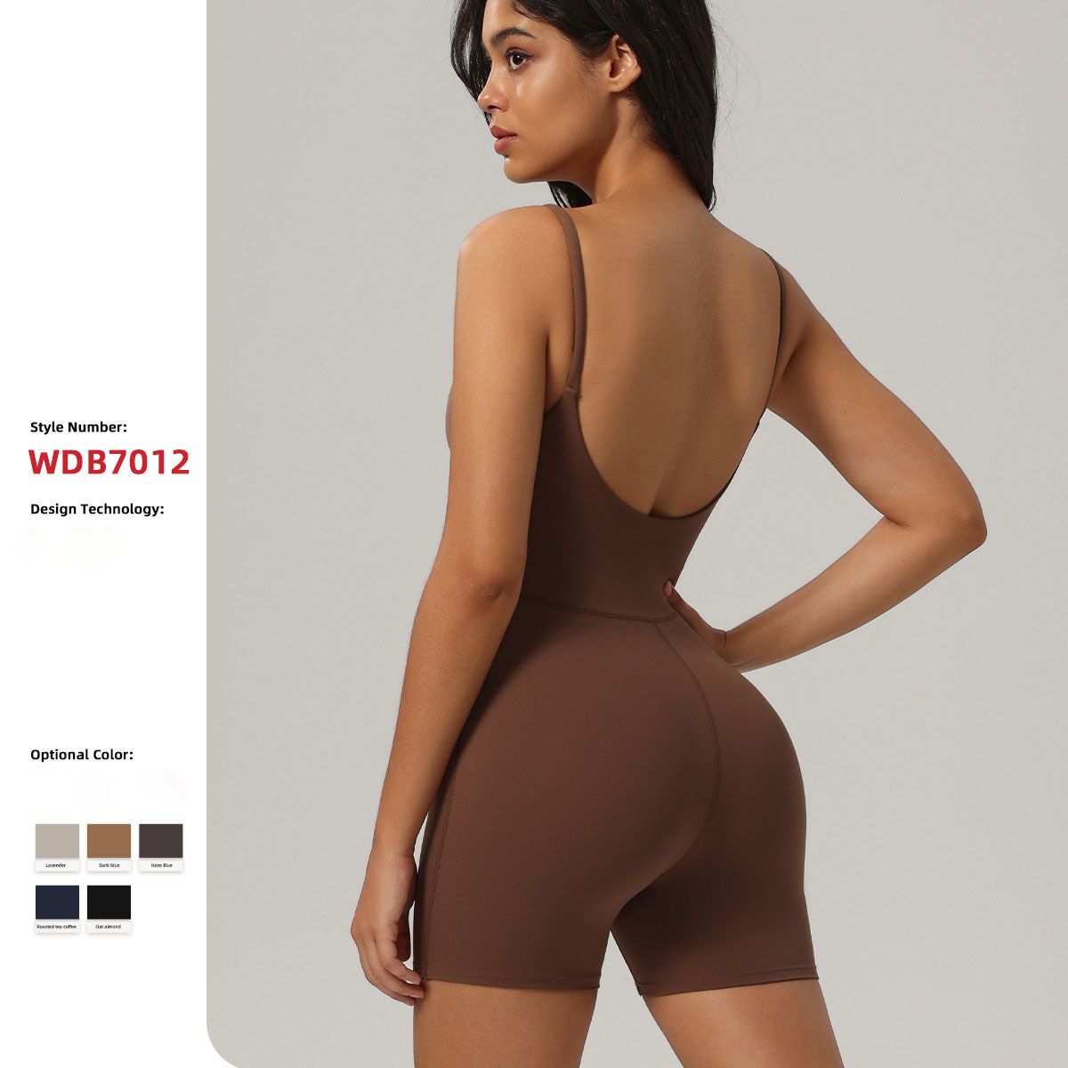 European and American cross-border Amazon exclusive nude yoga spaghetti-strap one-piece suit, chest pad tight sports one-piece suit for women full figure