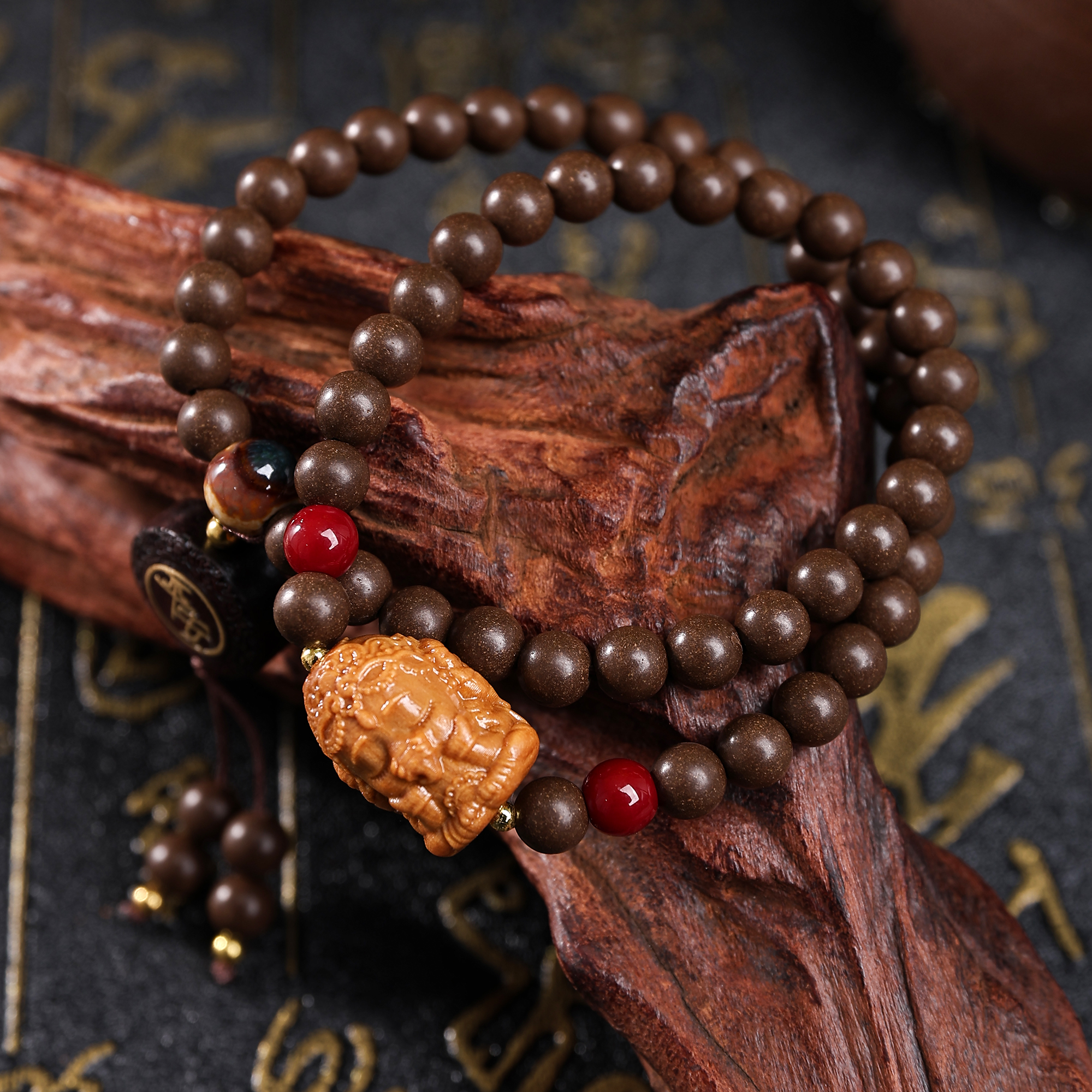 Double-ring dragon salivation bracelet Item Picture