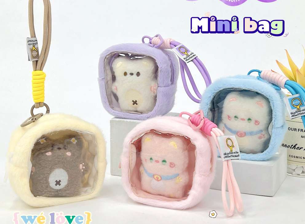 痛包零钱包方形挂饰细节图