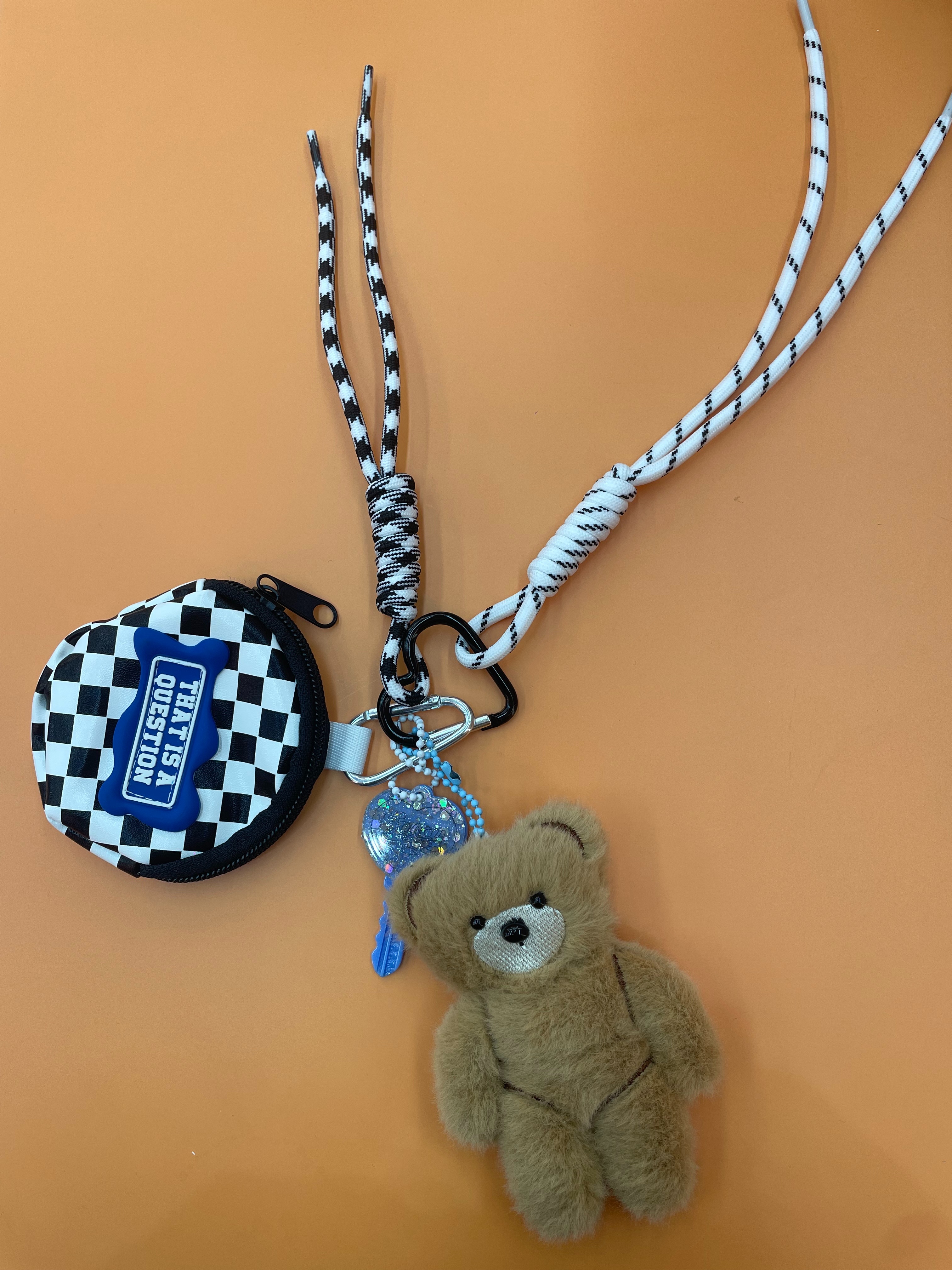 泰迪爱兰毛绒公仔小熊身体挂件4