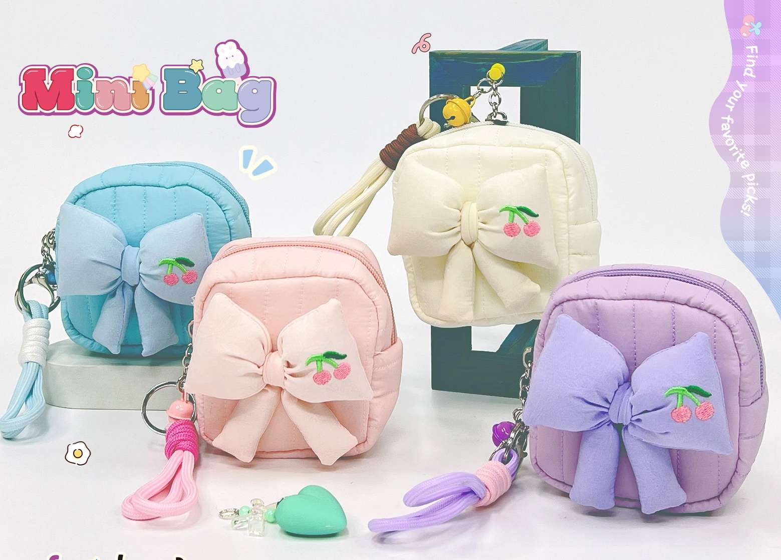 布艺方形小包零钱包小挂件