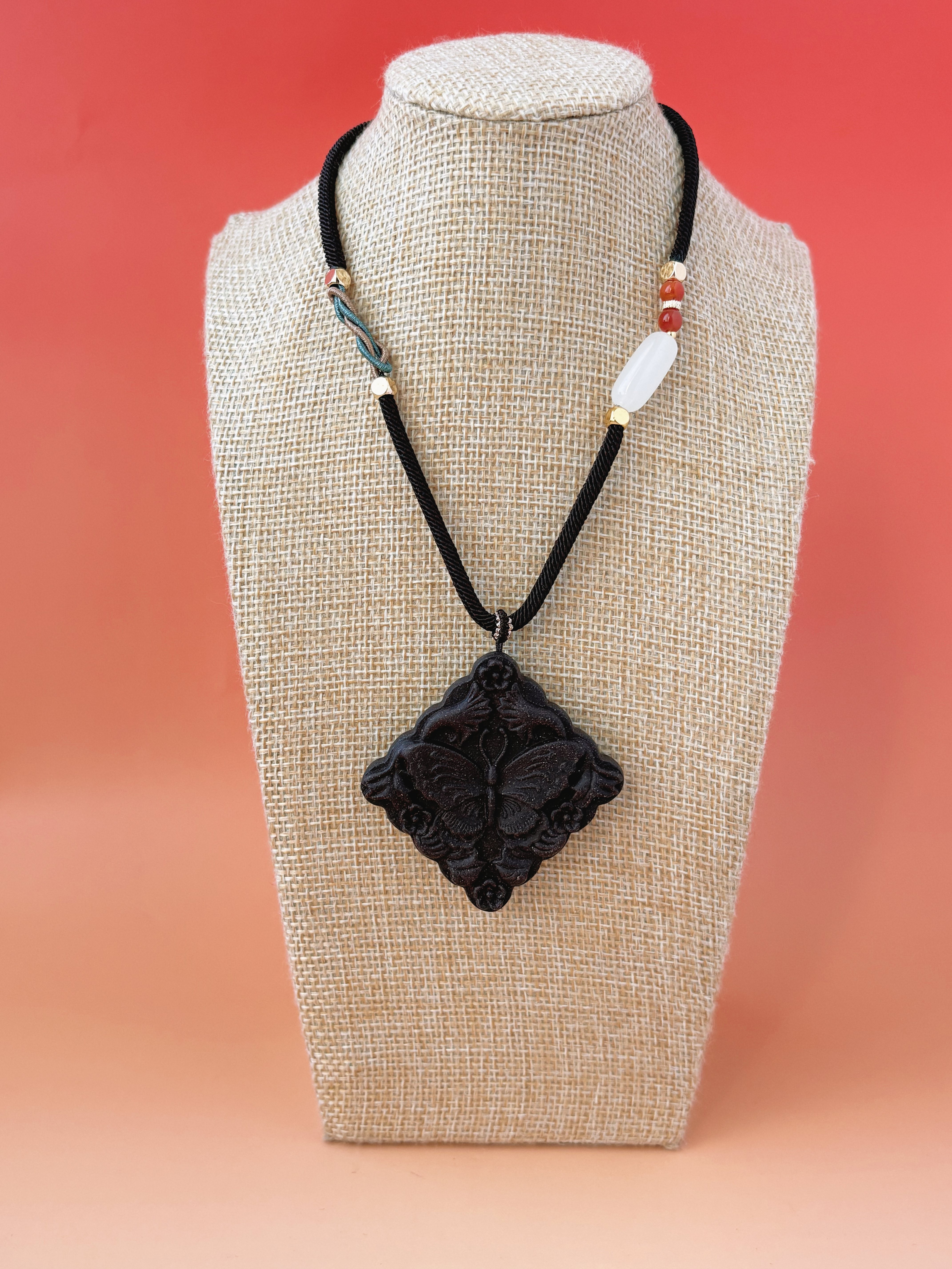 纯手工中药合香香牌挂件首饰饰品小香牌国风国潮新中式蝶恋花