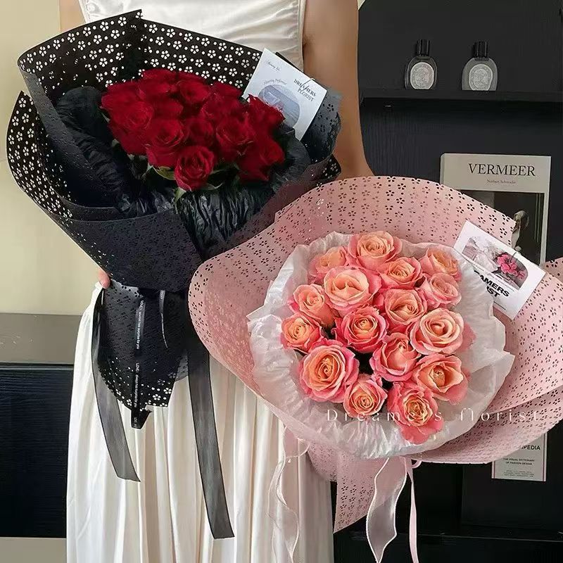 Flower packaging: flower buckets, flower boxes, flower arrangements, flower bouquets, packaging materials, flower boxes, gift boxes, sets detail image 6