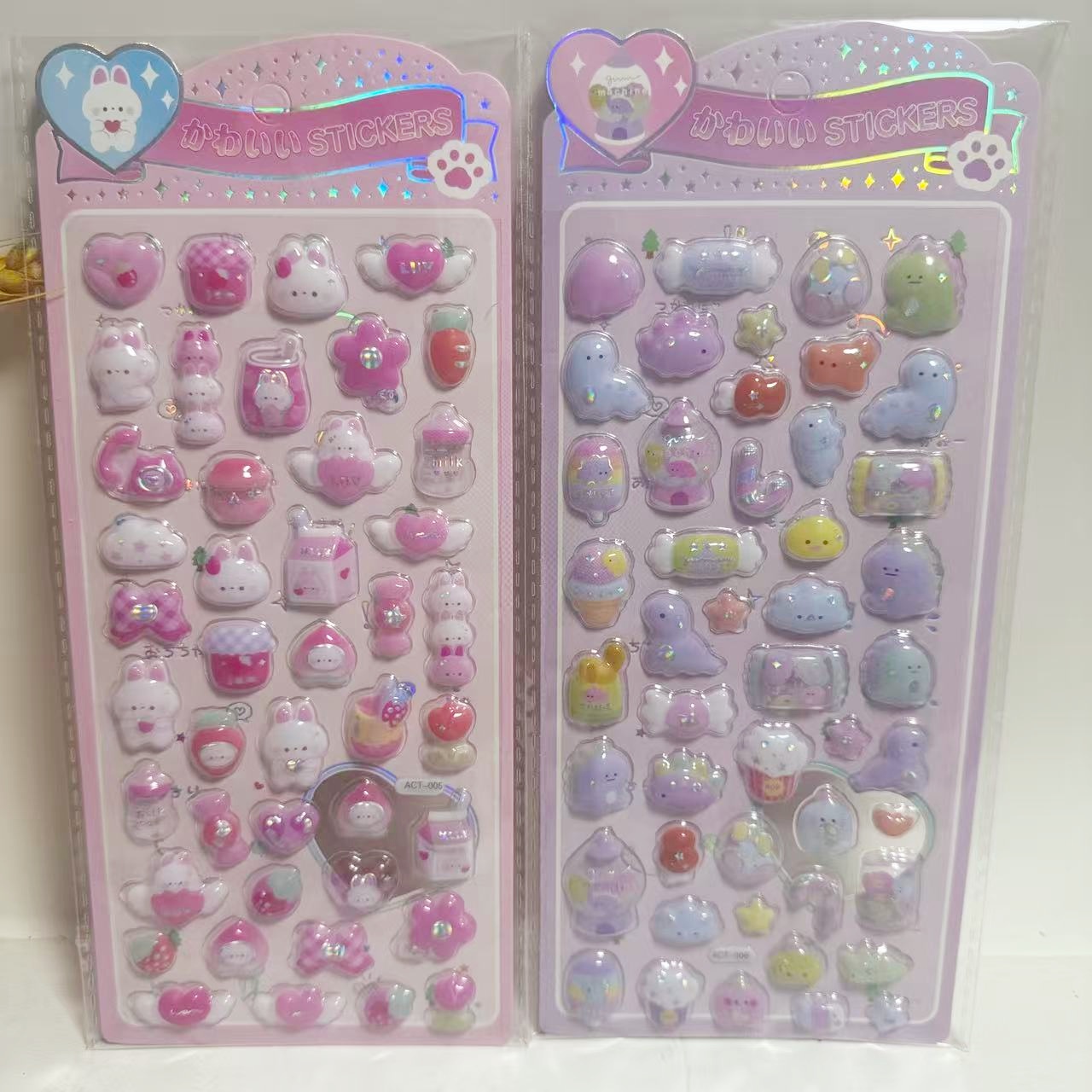 卡通3D浮雕解压立体贴 可爱diy手机装饰贴画立体装饰贴纸