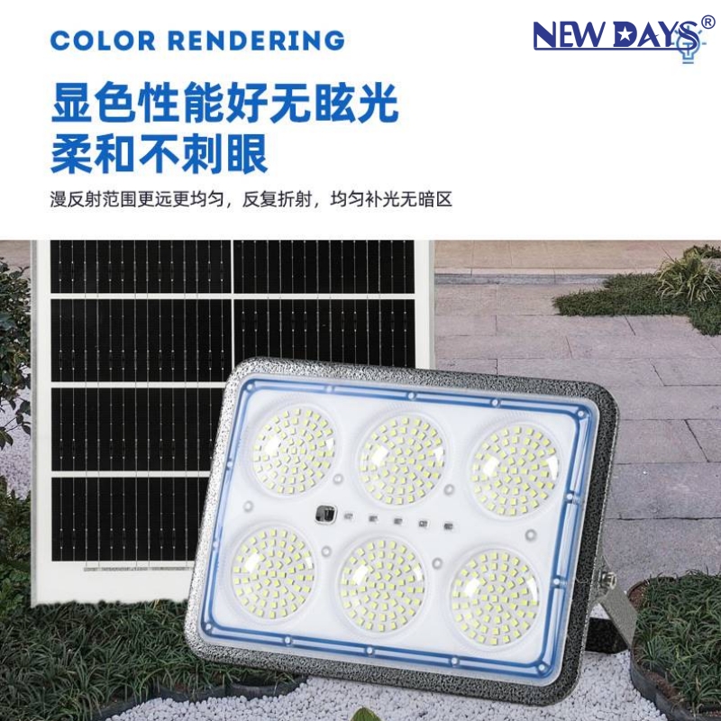 NEWDAYS marca crossover nuevo LED solar luz de inundación luz de inundación impermeable a prueba de polvo hogar patio iluminación de emergencia luz de calle ambiental resaltada Item Picture