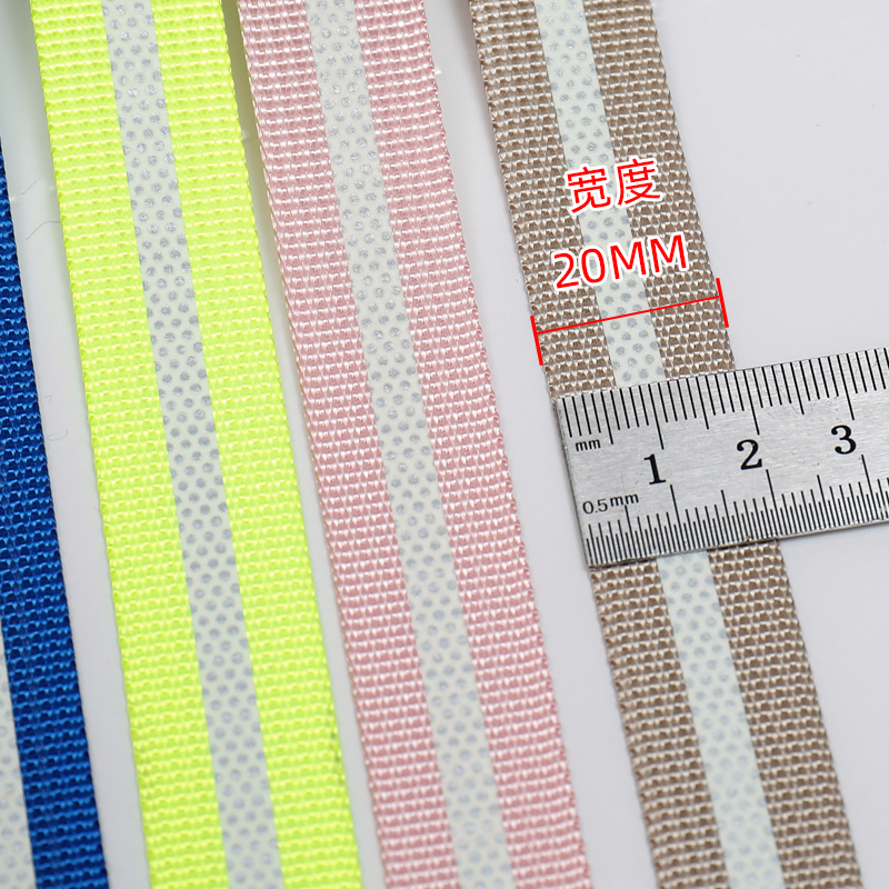 Factory direct supply of imitation nylon American textured webbing, 1/3 interlocking black and white color accessories for clothing, bags and shoes, customizable Application Scenario
