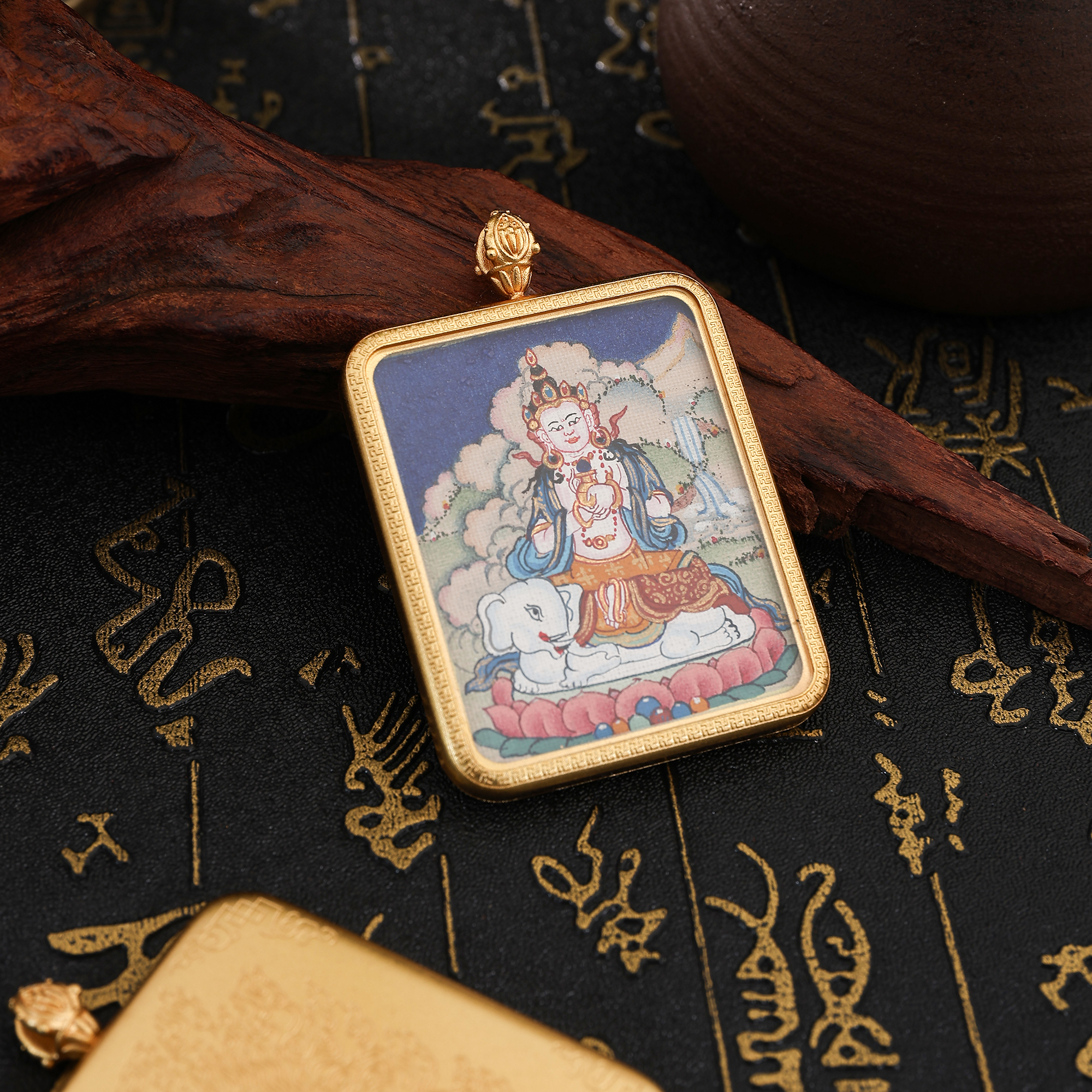 唐卡/金卡/财神/铜雕佛像/藏式饰品细节图