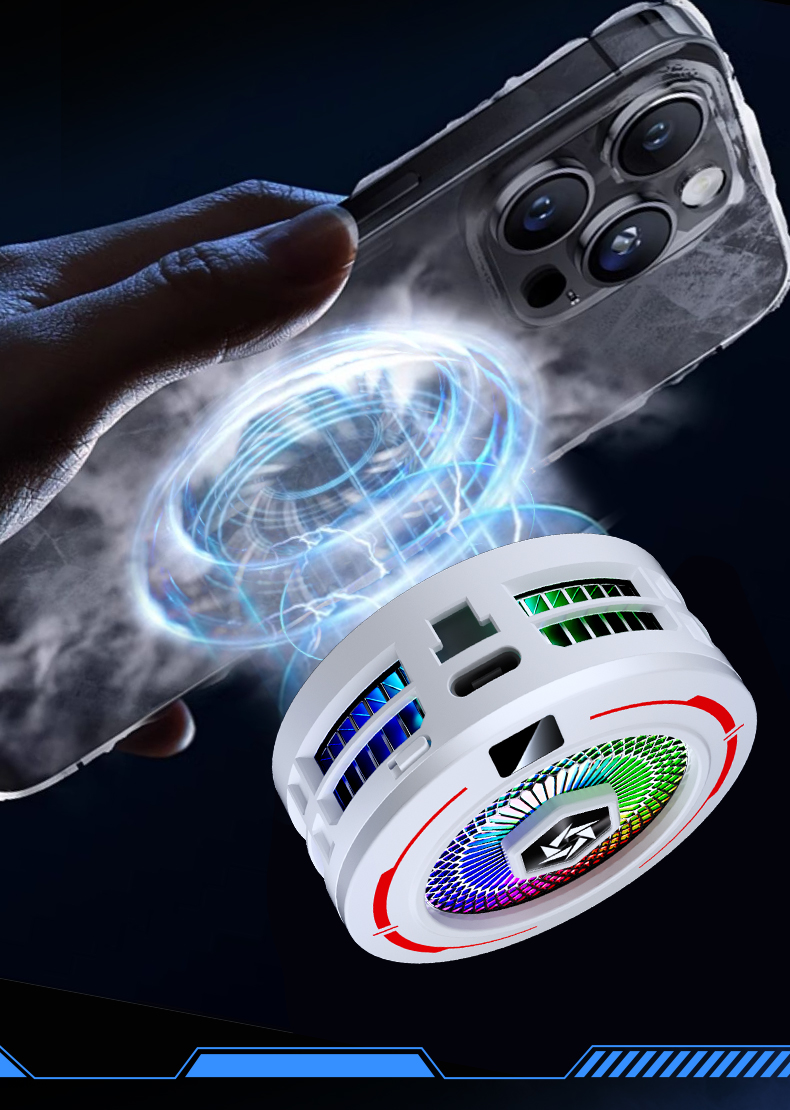 手机散热器 半导体制冷AI控温快速降温散热器 磁吸数显散热器详情11