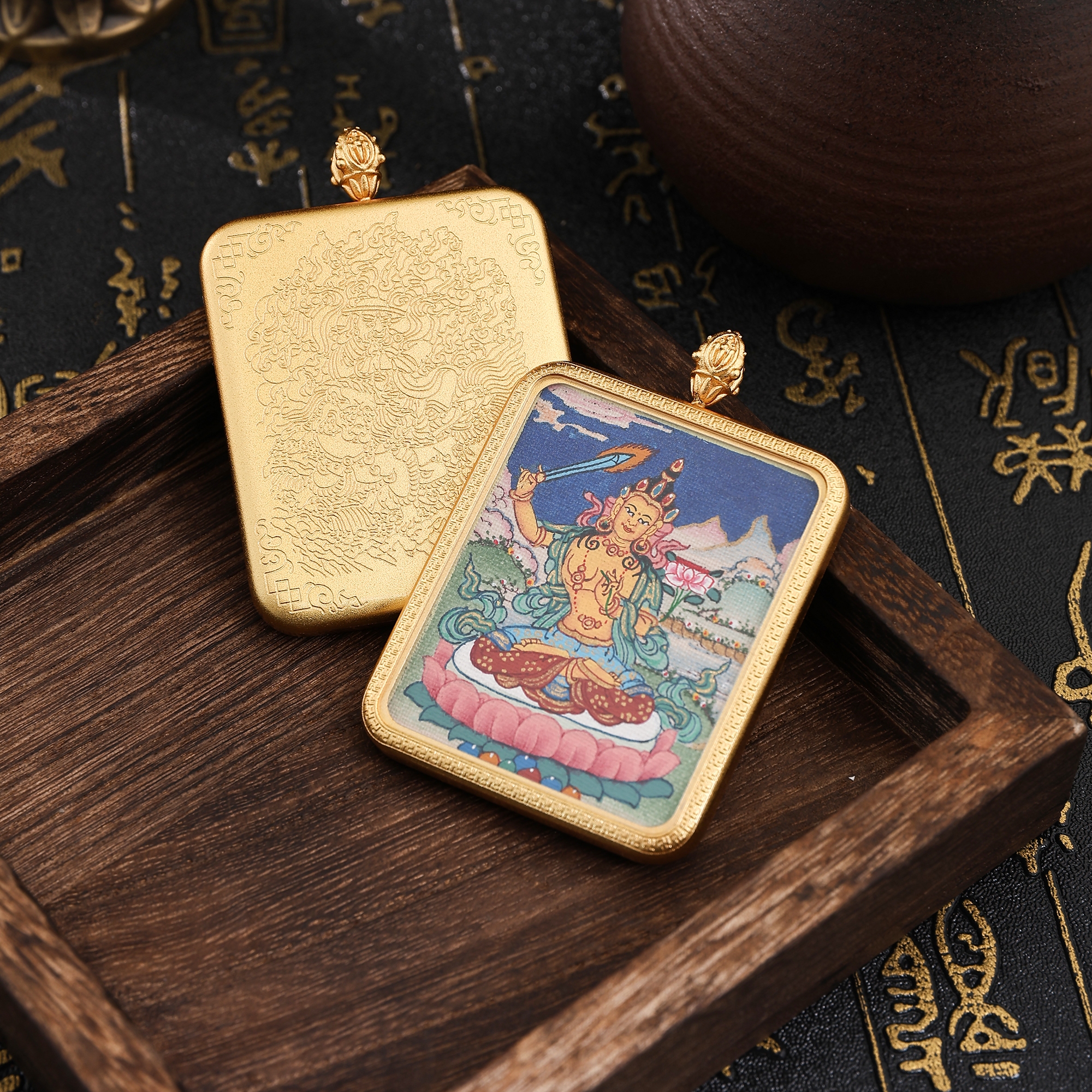 唐卡/金卡/财神/铜雕佛像/藏式饰品细节图