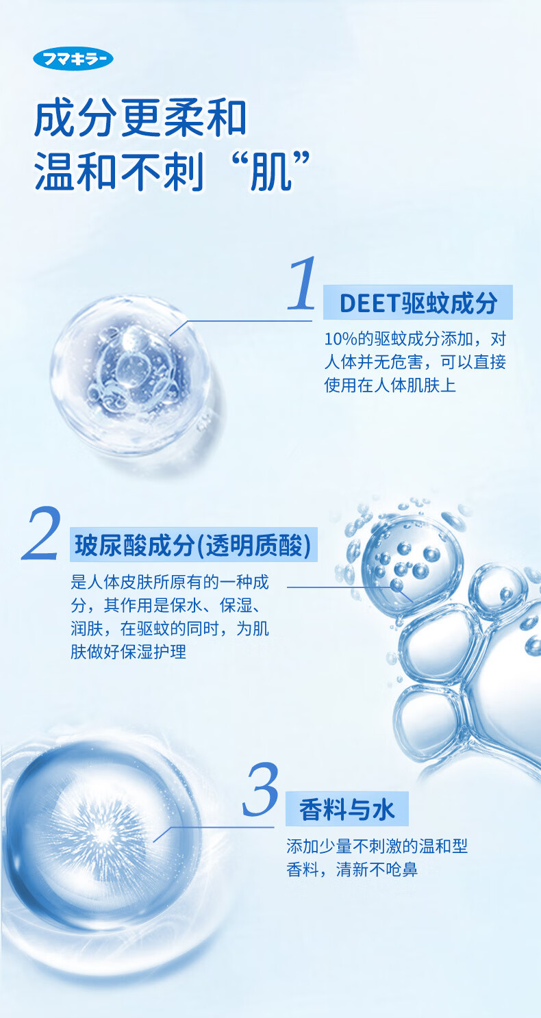 未来（VAPE）日本进口驱蚊喷雾花露水便携 金色天使皂香型200ml详情7