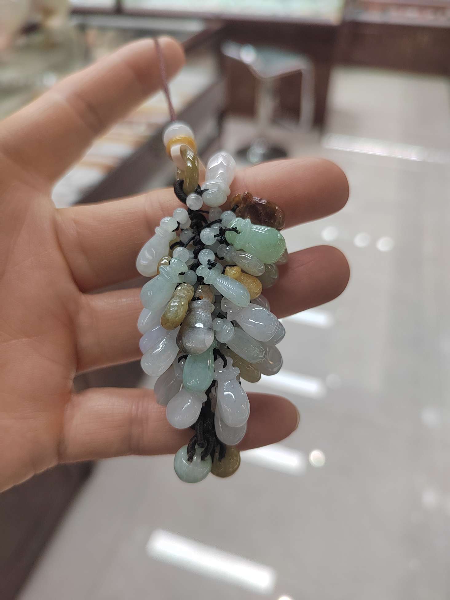 星星人平安扣和田玉水晶工艺礼品翡翠工艺品天然玉石吊坠