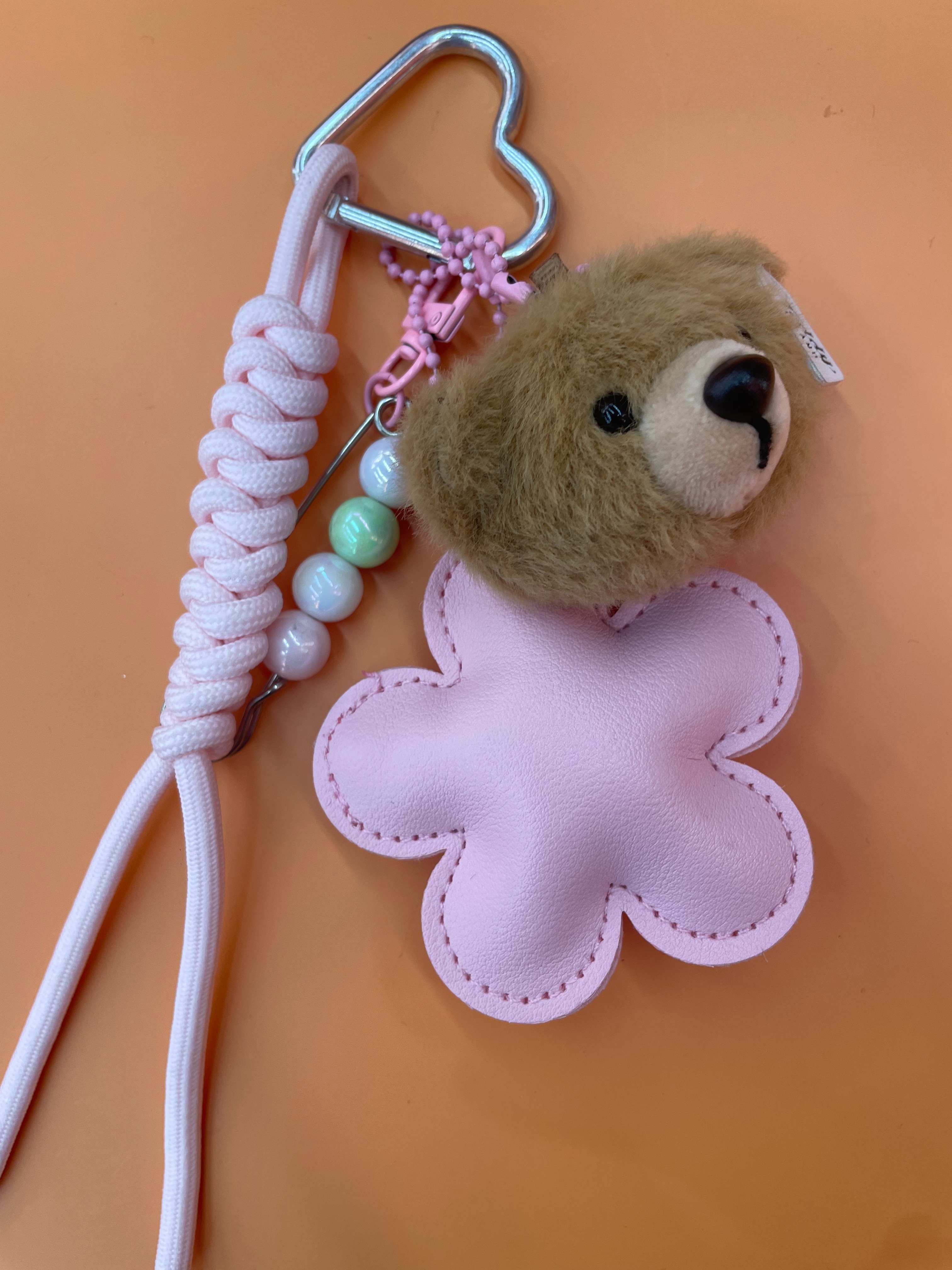 Teddy Ailan Plush Toy Bear Head Pendant 4