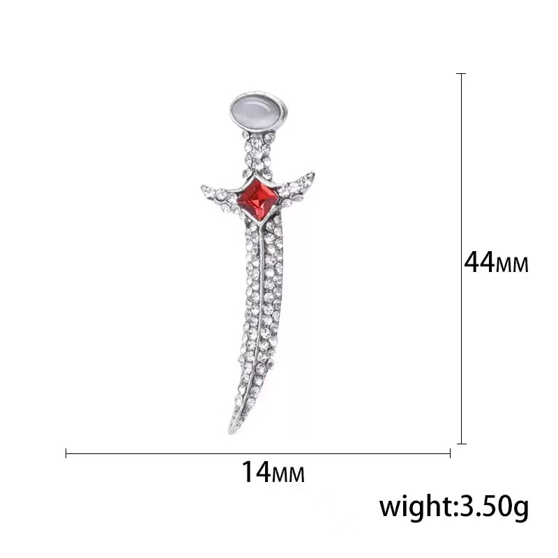 Wholesale of new European and American personalized diamond-encrusted brooches, full diamond brooches, creative, fashionable and simple clothing pins Item Picture
