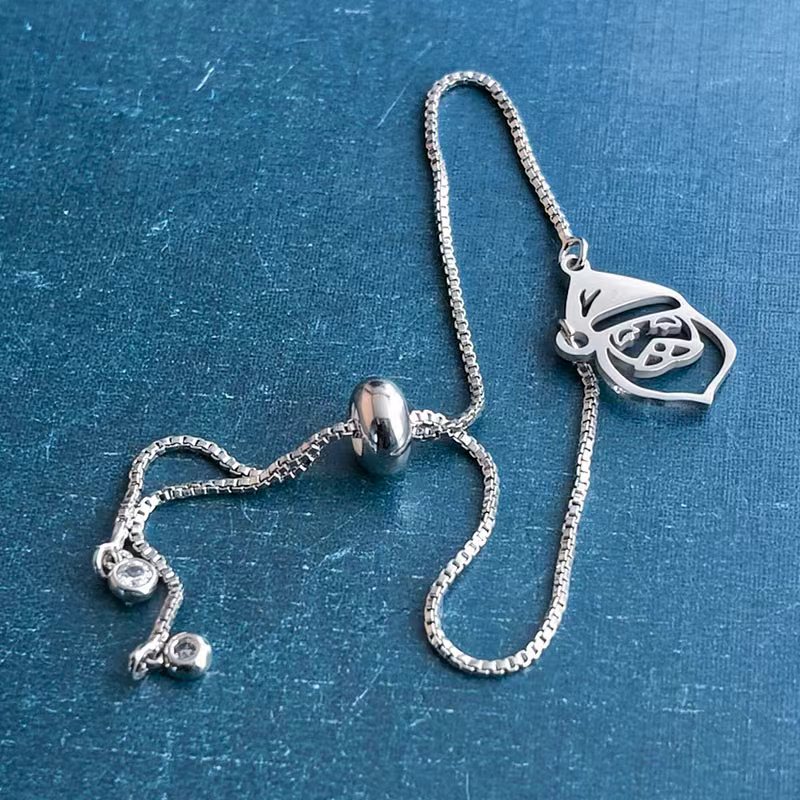 跨境外贸钛钢不锈钢圣诞节圣诞老人DIY饰品配件手链吊坠项链节日产品图