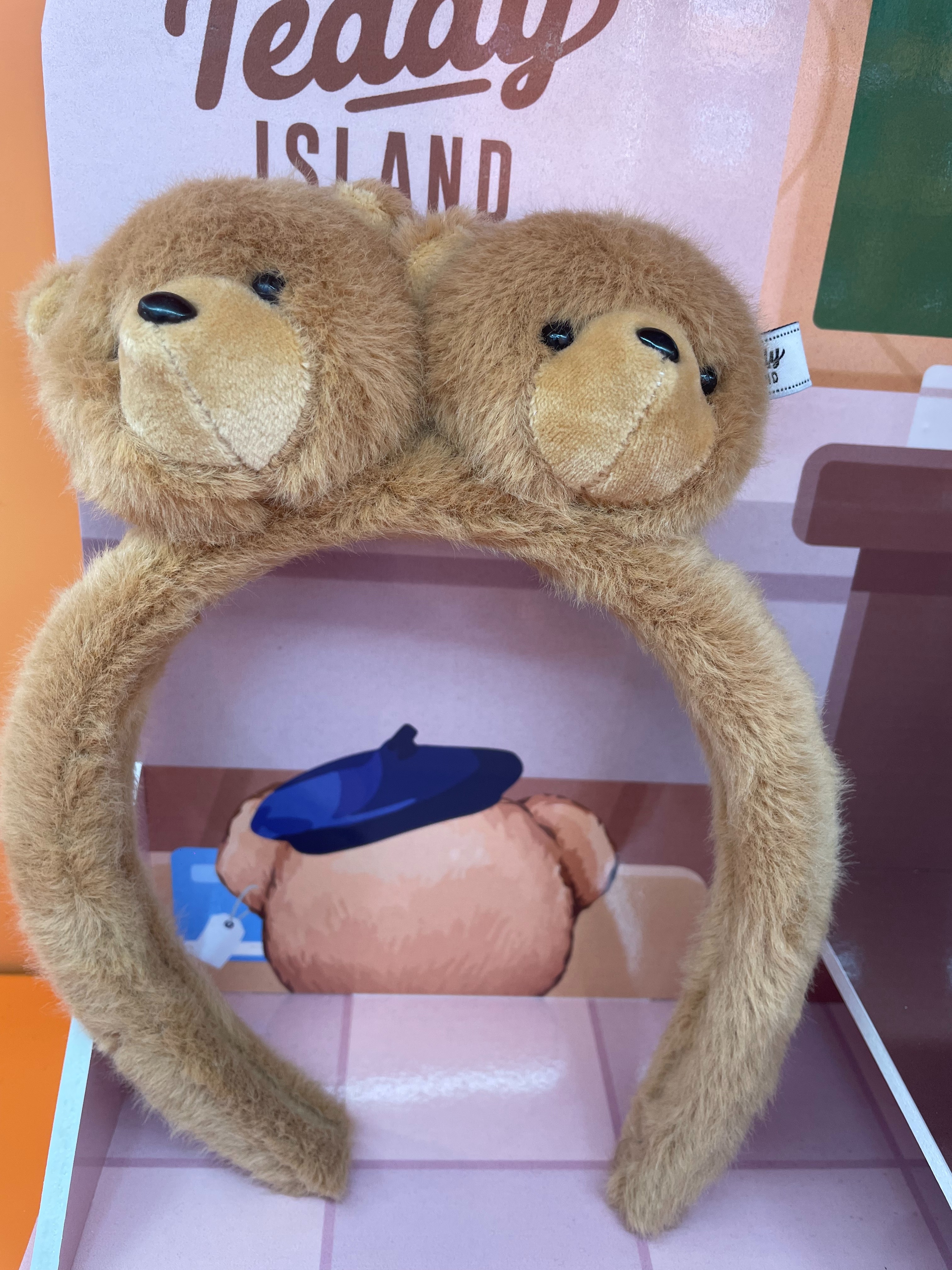 泰迪爱兰毛绒公仔小熊发箍