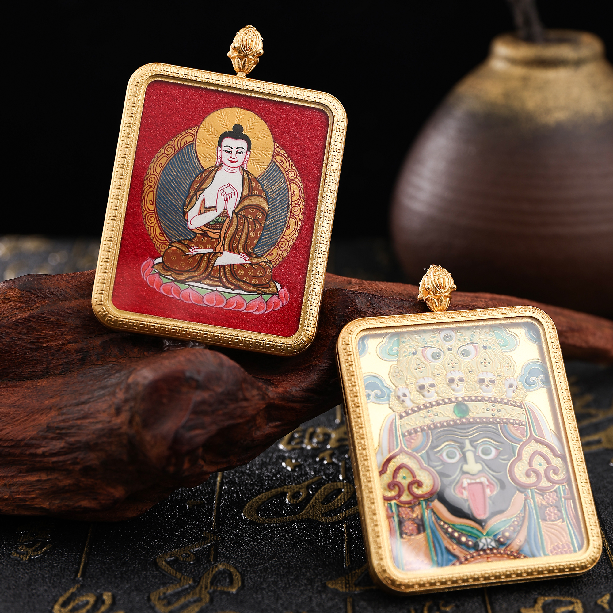 唐卡/金卡/财神/铜雕佛像/藏式饰品产品图