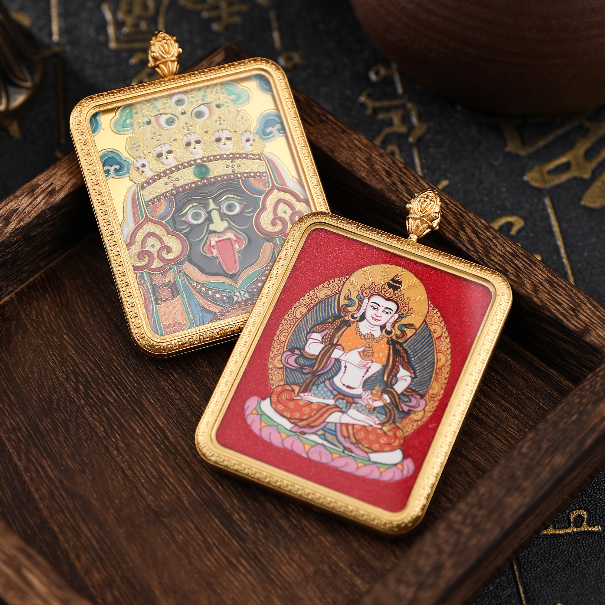 唐卡/金卡/财神/铜雕佛像/藏式饰品产品图