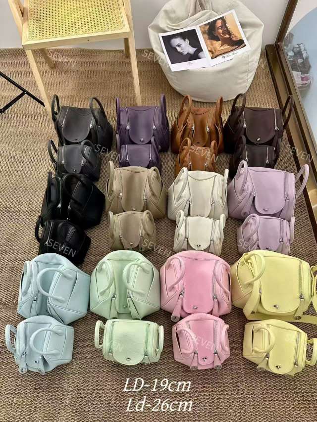 Lindi women's bags, top-grain cowhide bags, crossbody bags Item Picture