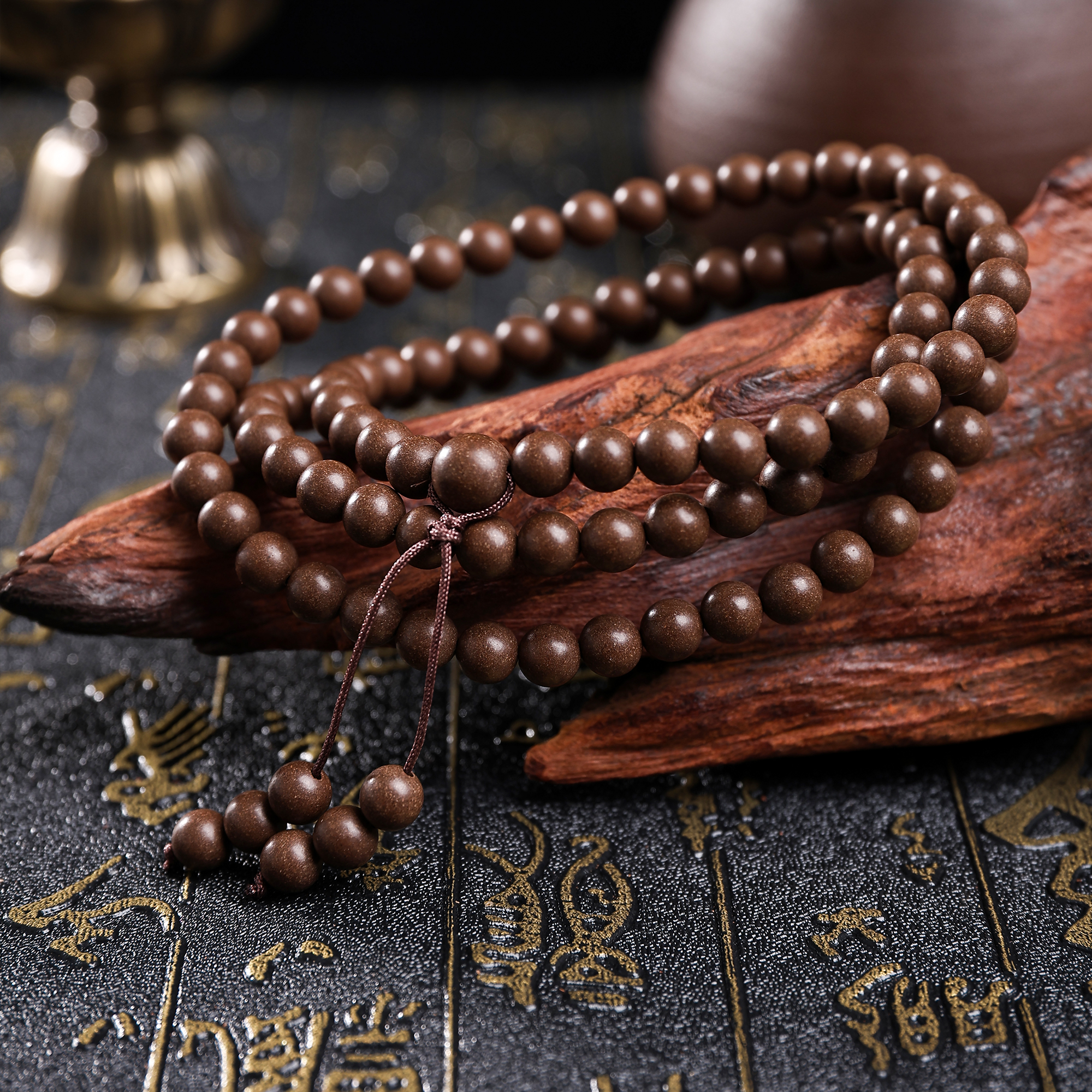 手串/合香珠/水晶手串/香珠文玩/文玩手串白底实物图