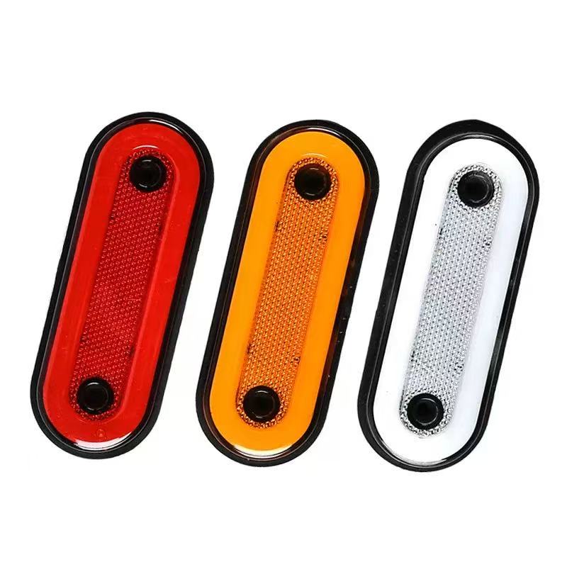 The LED side lights for trucks, ultra-bright four-in-one ground illumination taillights, 24-volt 5D truck warning light lens color strips pic 4