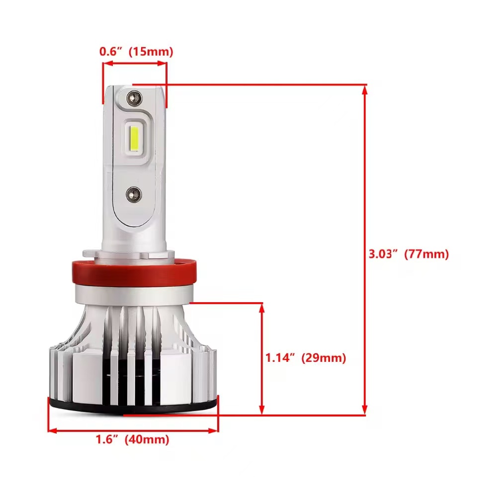 汽车LED大灯高清亮车内电器汽车配件LED灯泡F2汽车大灯LED大灯 Application Scenario