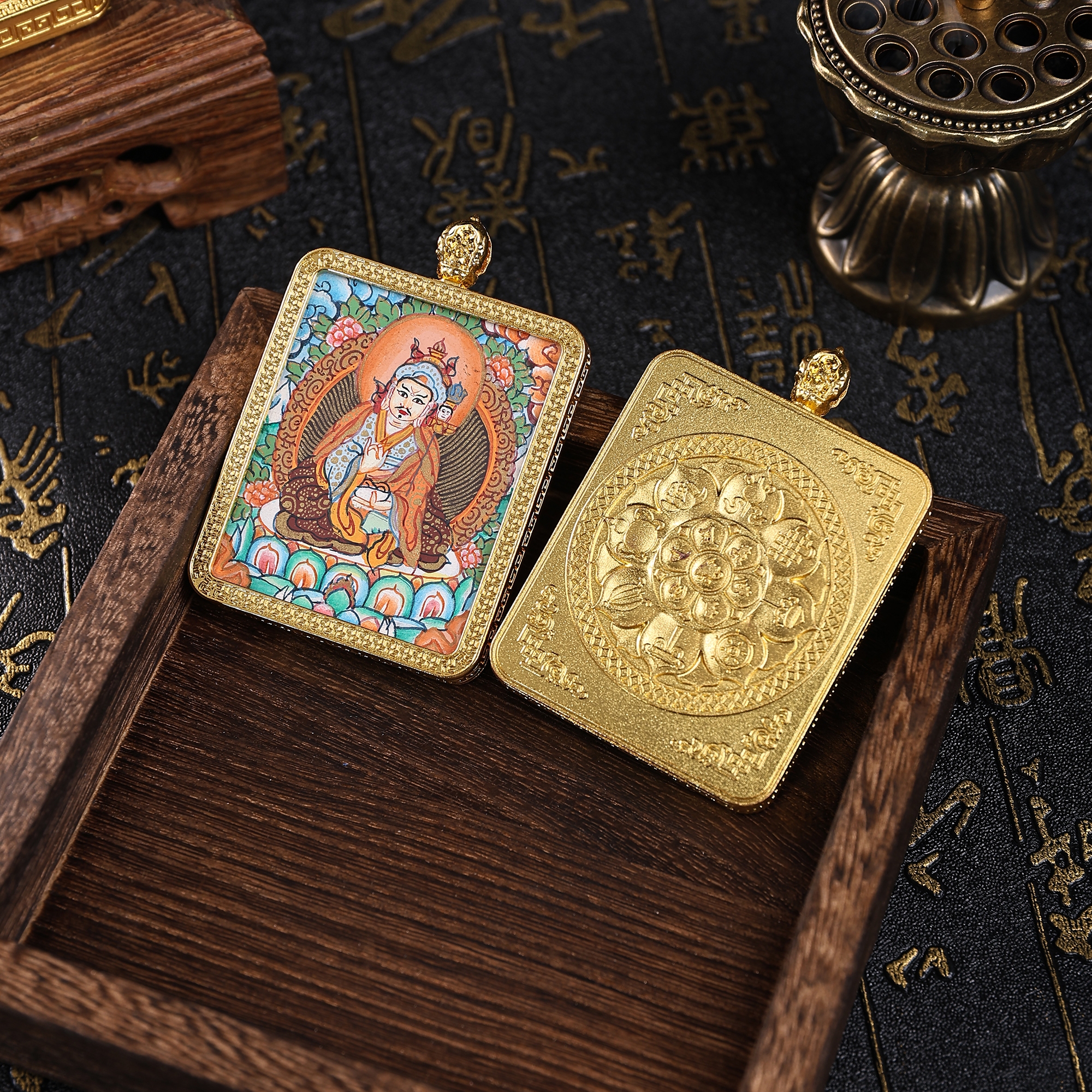 唐卡/金卡/财神/铜雕佛像/藏式饰品细节图