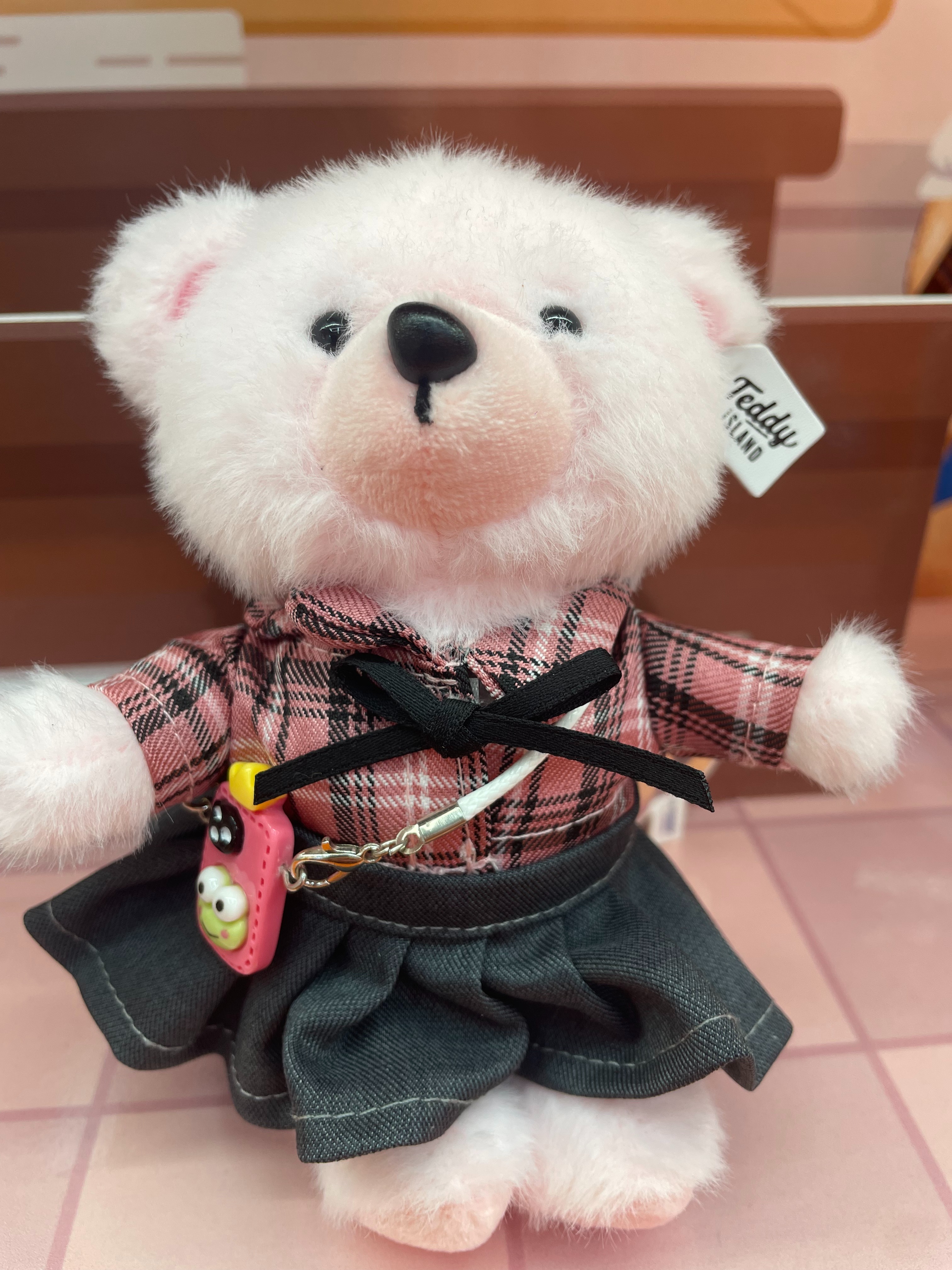 Teddy Ailan Plush Toy, Bear Doll, Plush Small Pendant 8 details Picture