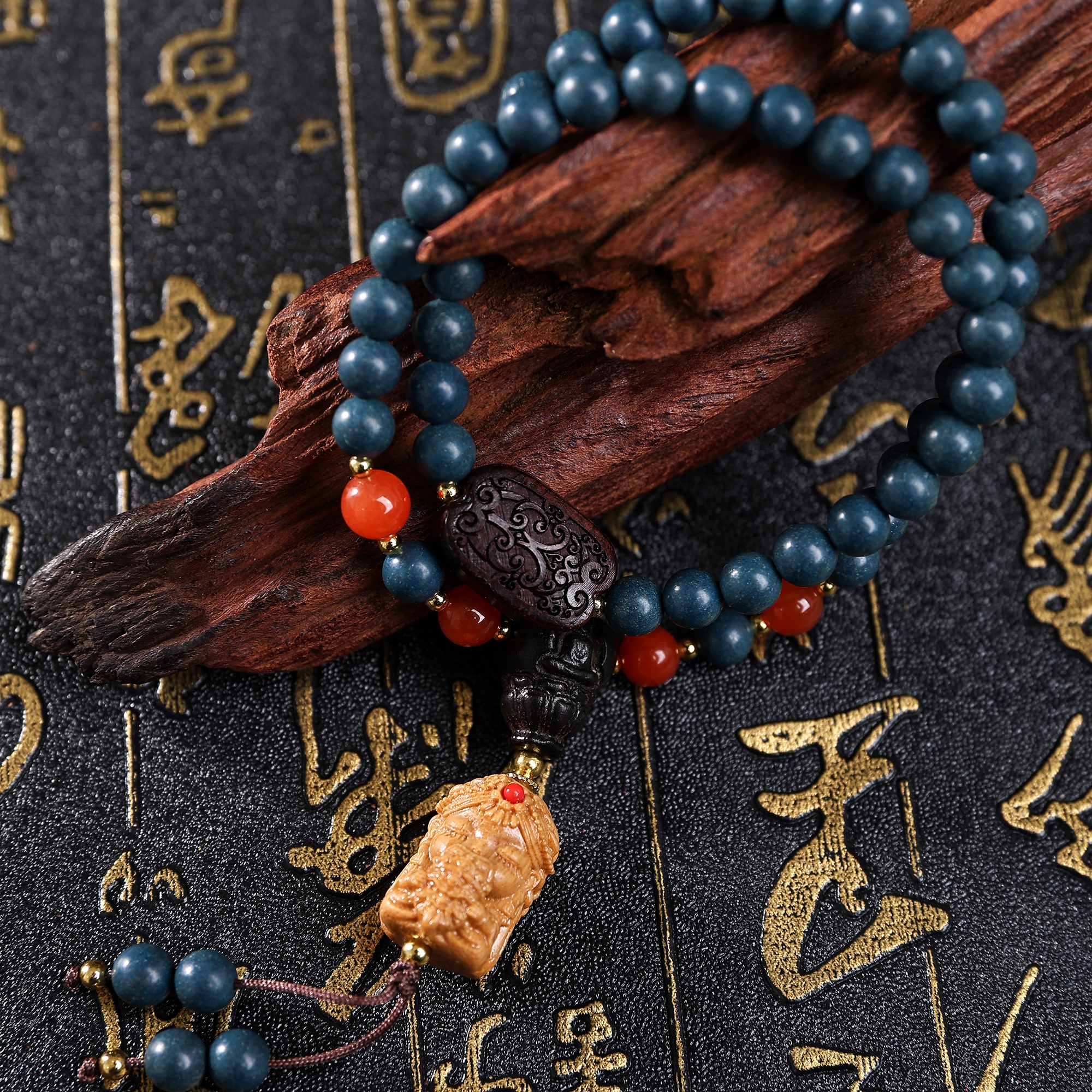 Gu Yang Jade Dragon Double Ring Bracelet details Picture