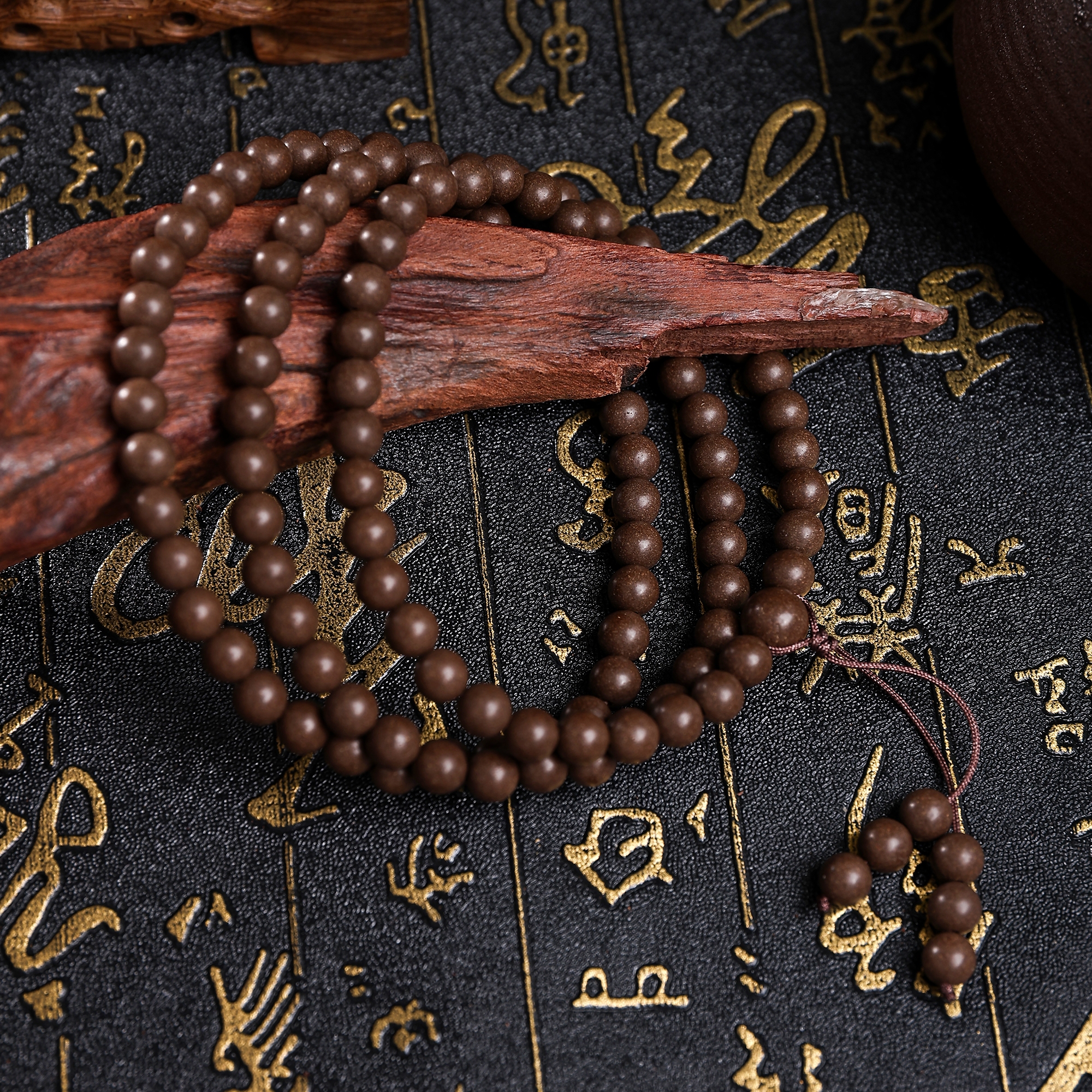 手串/合香珠/水晶手串/香珠文玩/文玩手串白底实物图