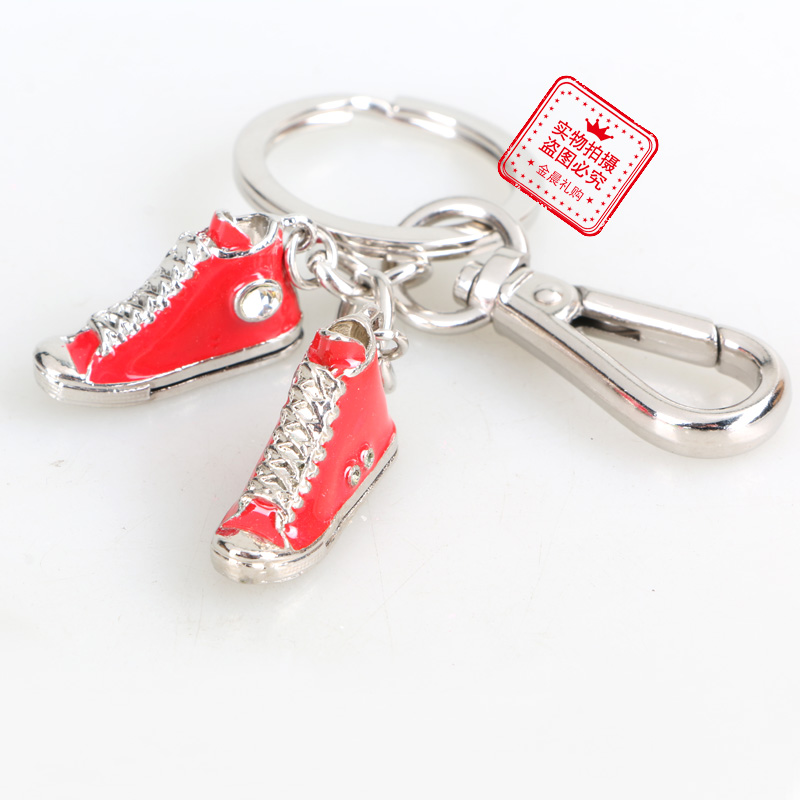 Metal casual shoes, high-top sneakers, keychains, key chains, exquisite pendants, fashionable accessories, gifts and promotional items pic 1