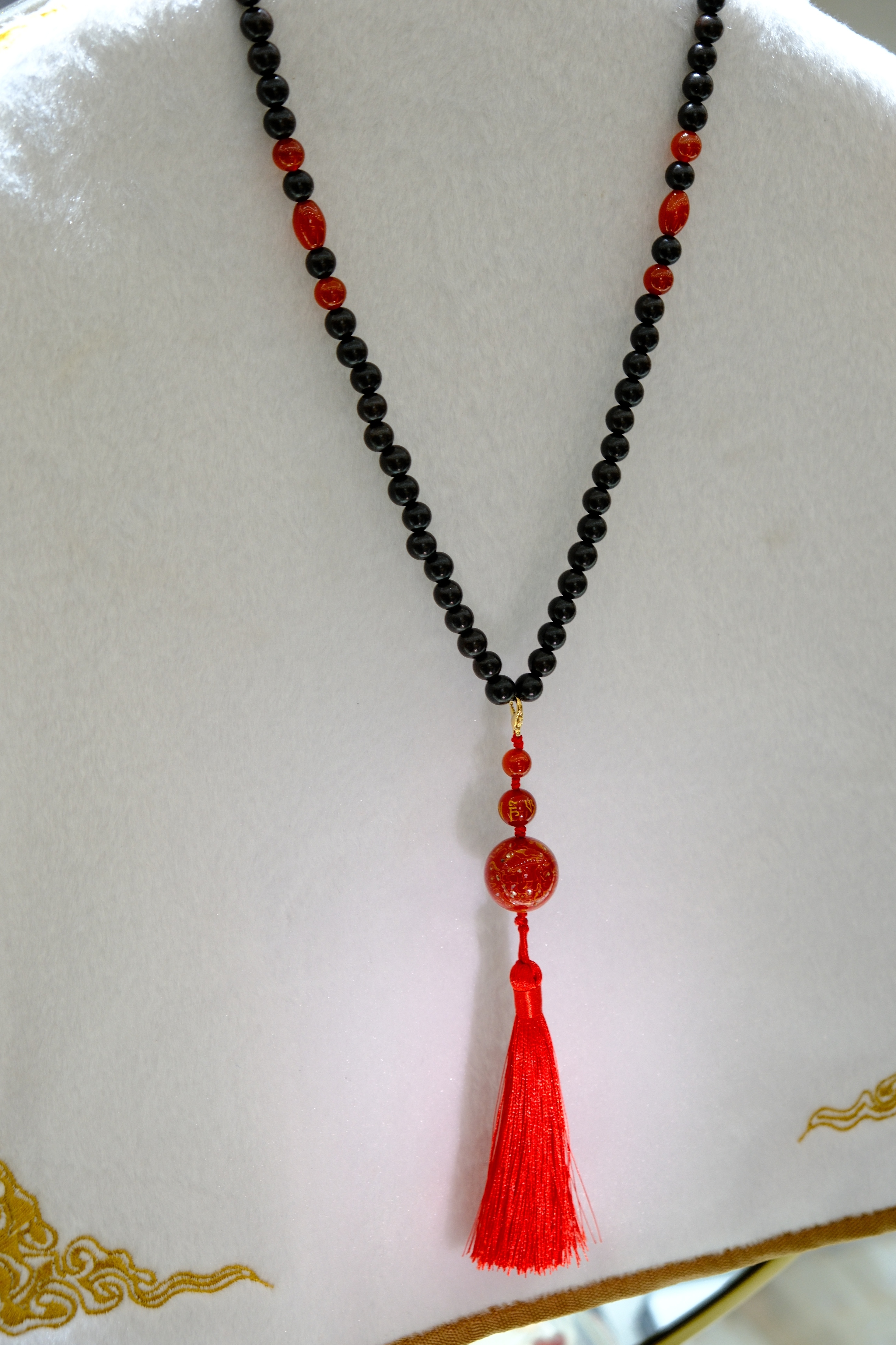 非遗大漆珠黑檀木珠串（1）