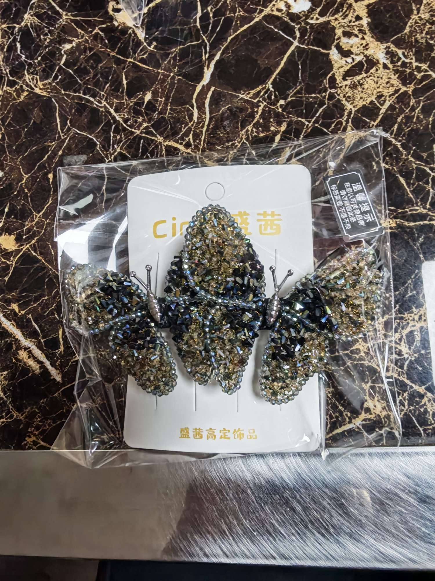 纯手工编织蝶舞系列首饰饰品蝴蝶发饰弹簧夹