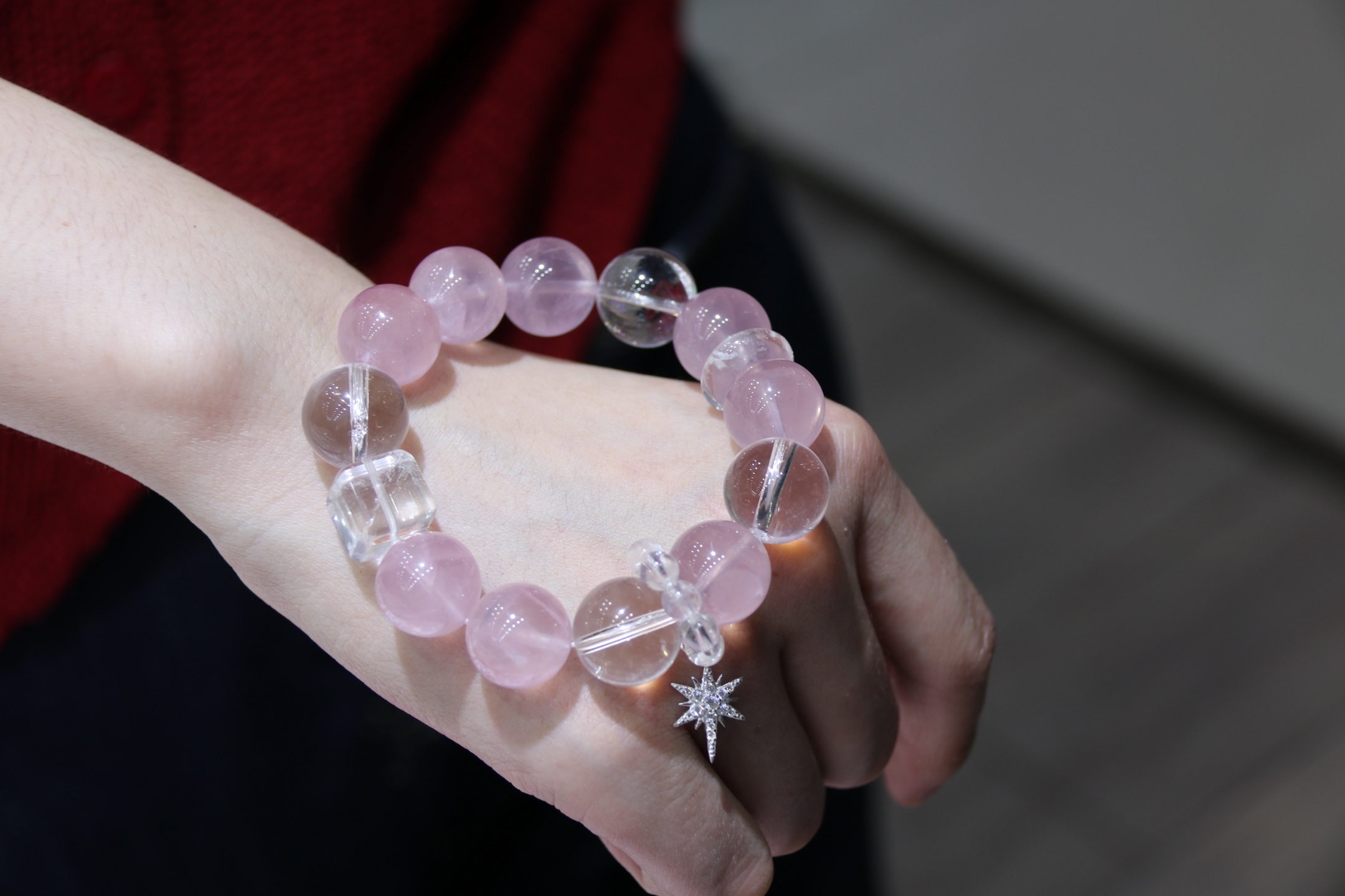 【雅锦佩珠宝】15mm粉水晶温柔包容之力 多宝元素满满 