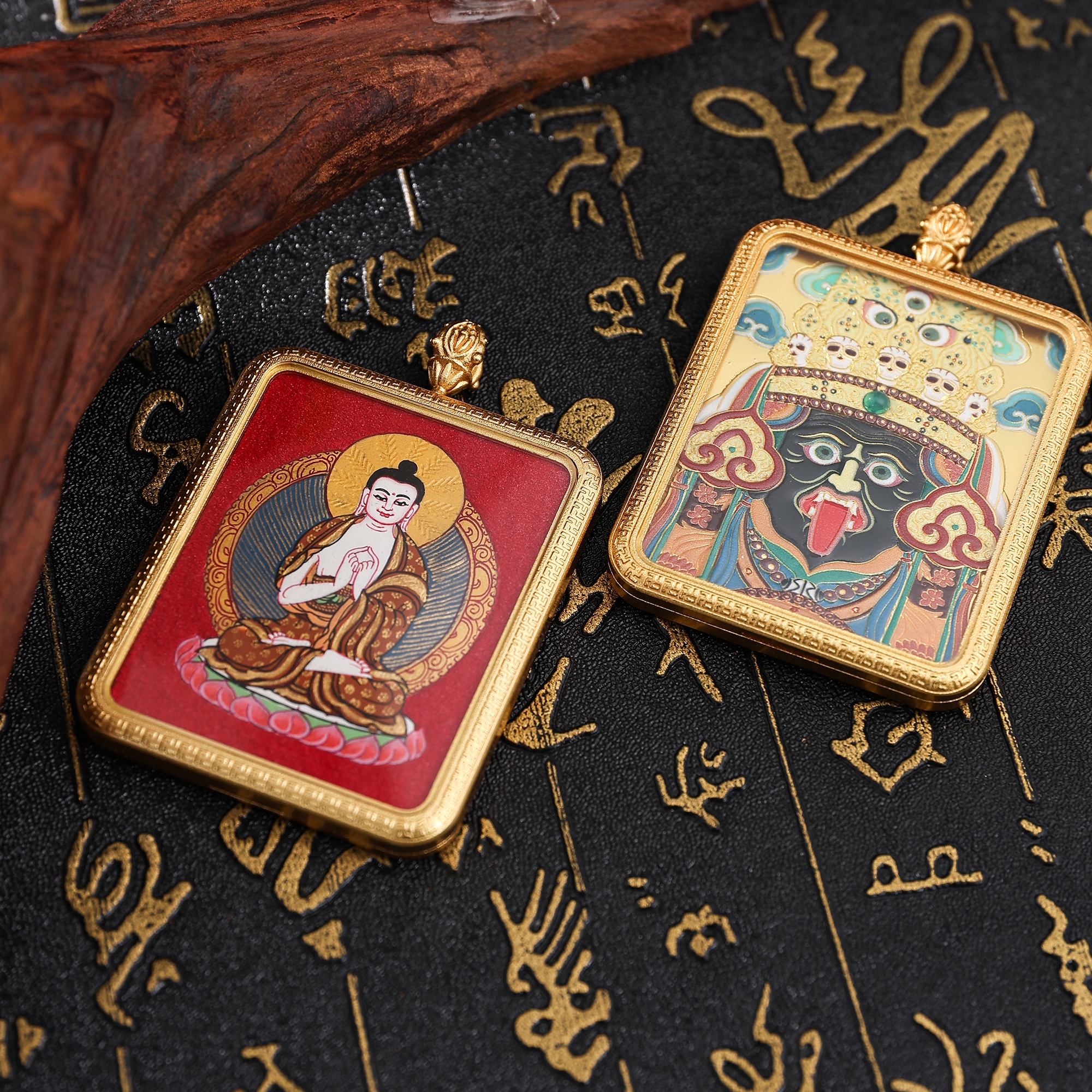唐卡/金卡/财神/铜雕佛像/藏式饰品细节图