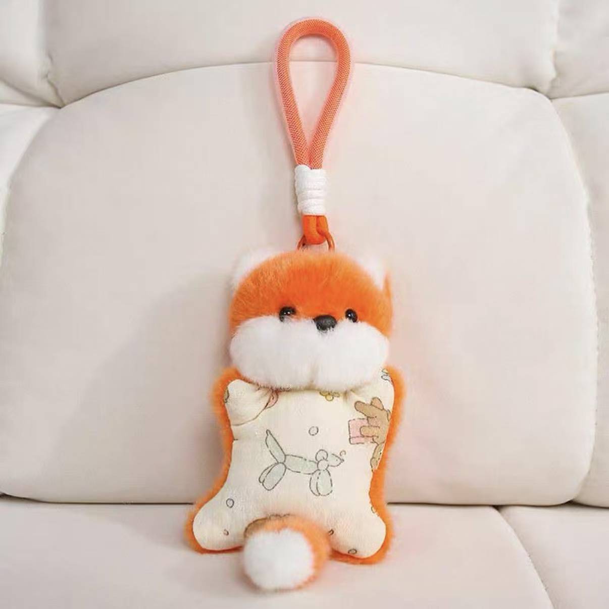 Little bean bag, soothing little fox doll table companion, plush toy, cute doll pendant, heartwarming birthday gift details Picture