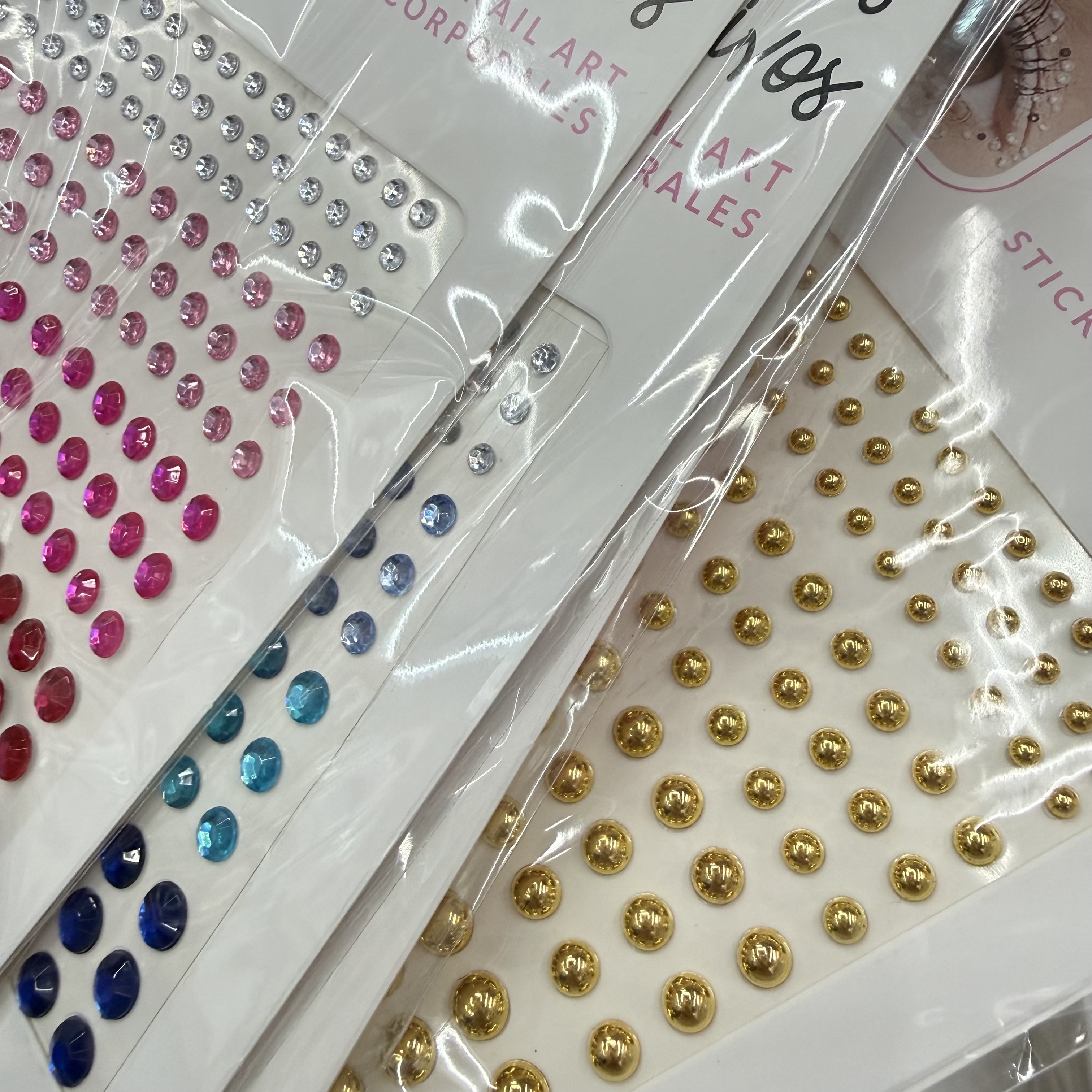 脸部钻贴 钻石珍珠闪亮眼贴 舞会眼贴眼角贴泪痣眉心贴亚克力钻贴详情8