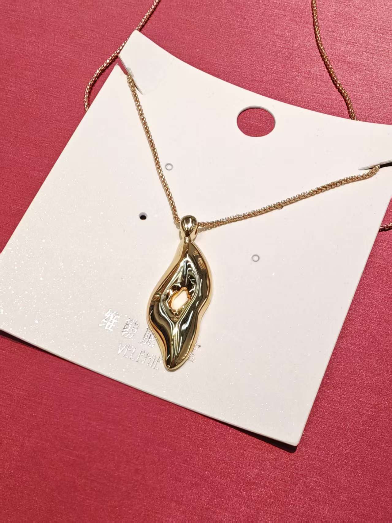 跨境欧美热卖纯银S925天然石夸张个性女性项链套链饰品厂家批发13细节图