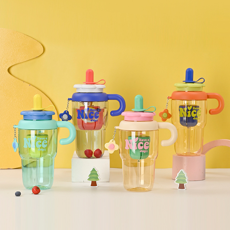 Z37-H856 High appearance level large-capacity ice cup, high-temperature resistant portable straw cup for boys and girls, student giant
