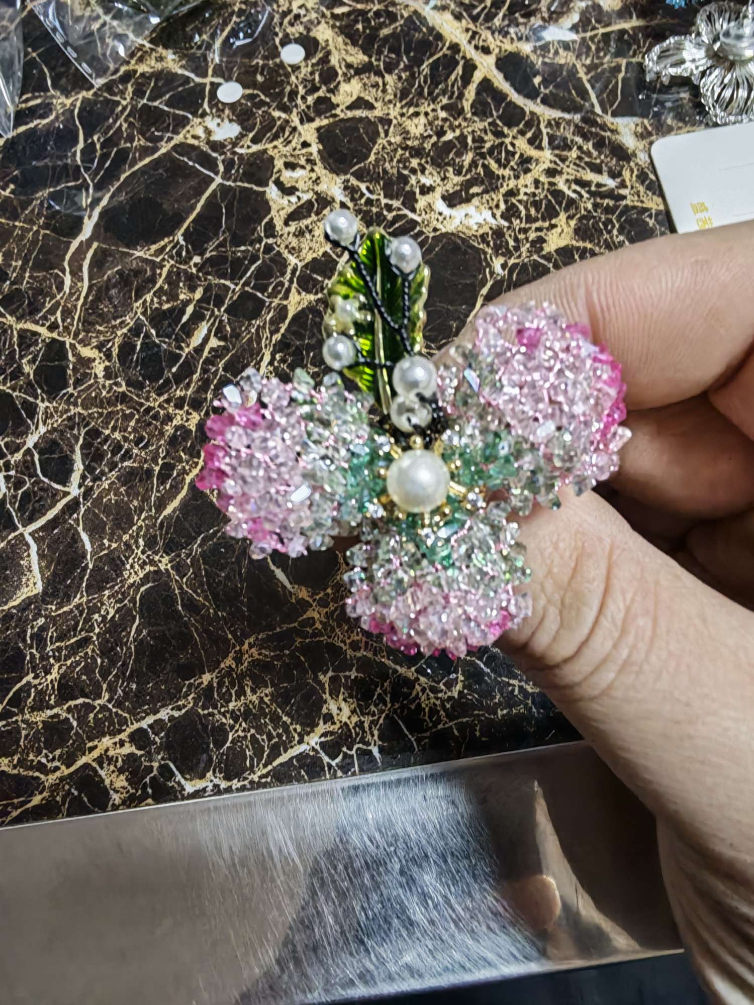 海棠系列纯手工编织首饰手饰饰品花朵戒指