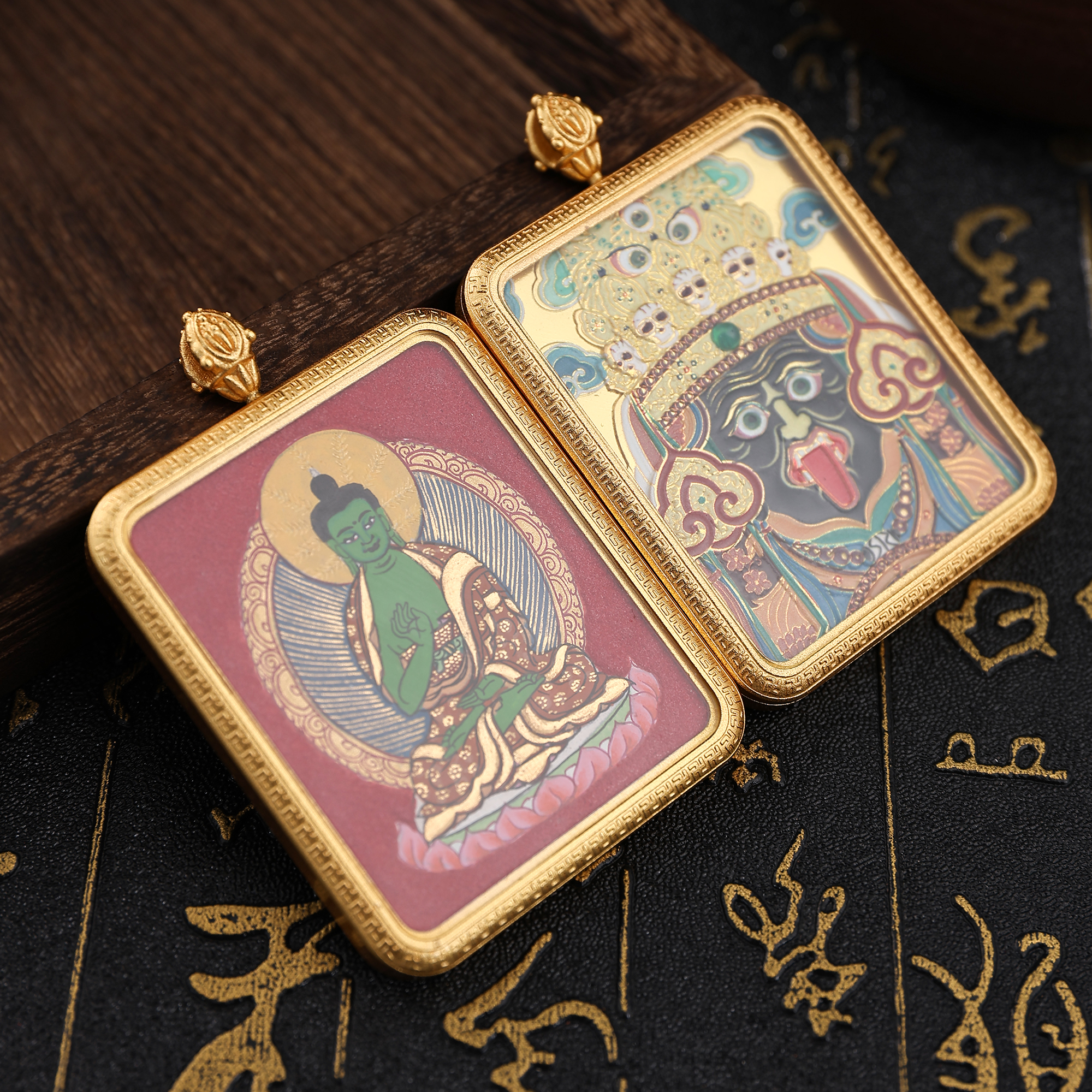 唐卡/金卡/财神/铜雕佛像/藏式饰品细节图