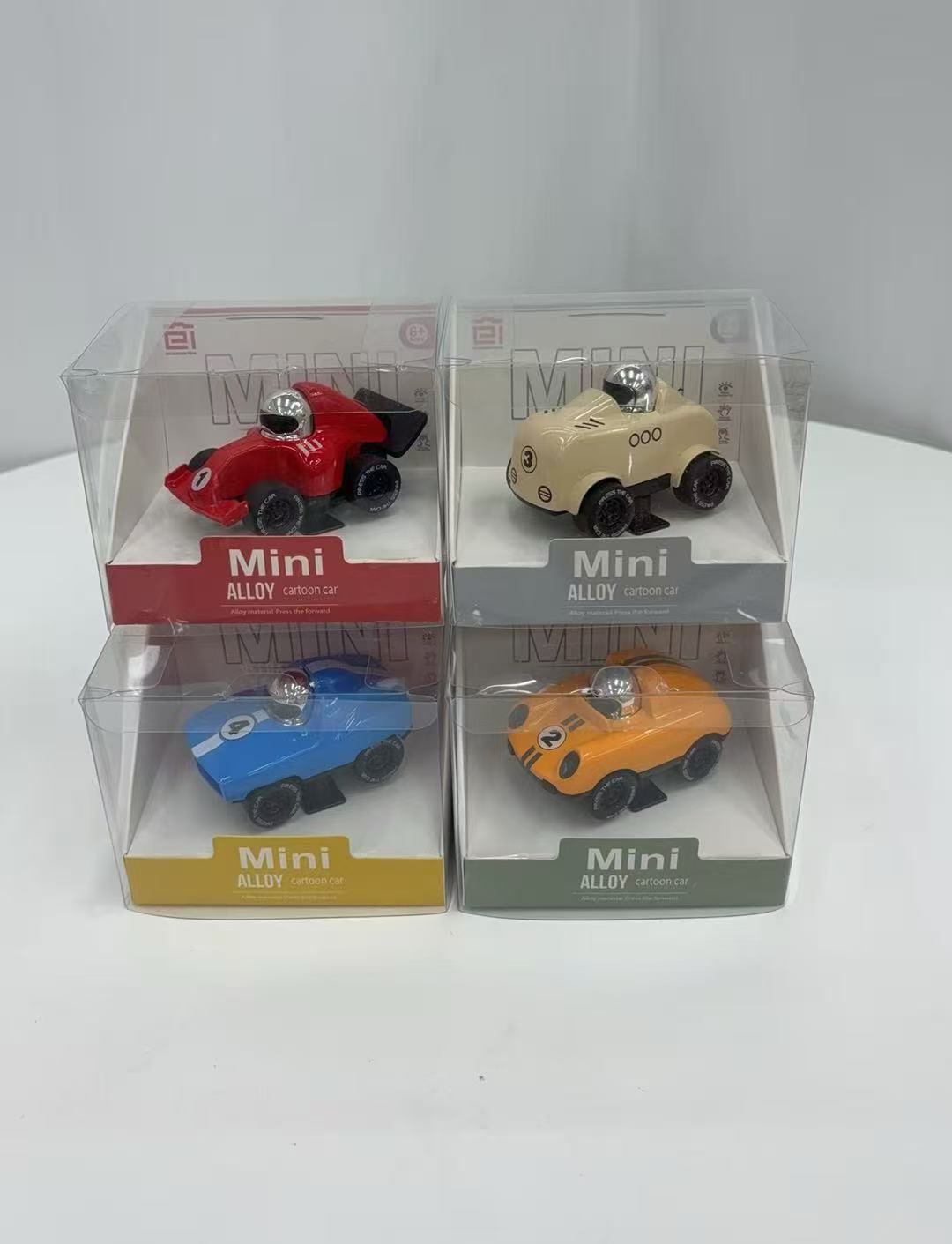 风火轮四辆卡通合金小汽车模型汽车模型合金车模合金玩具车